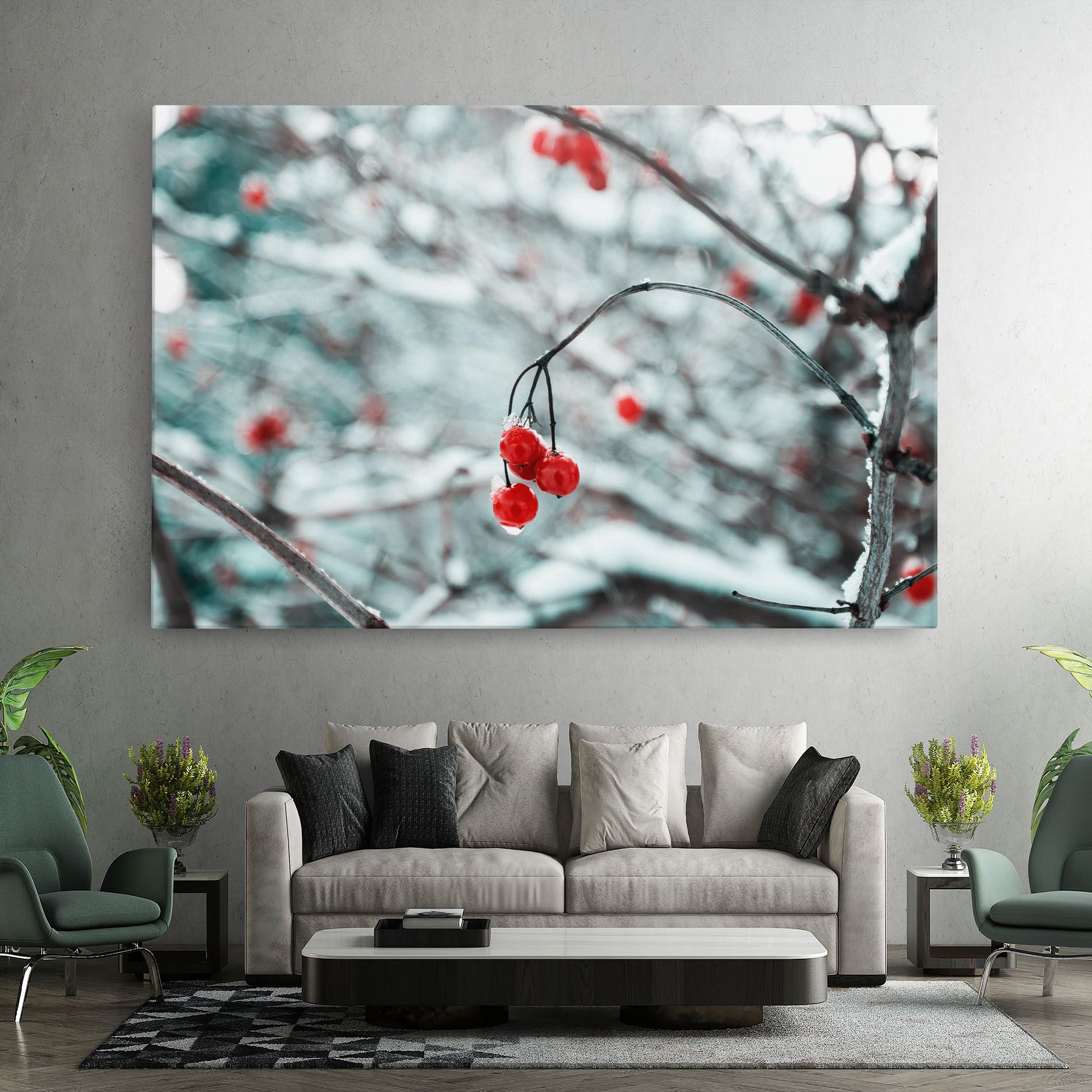 Snow Red Fruits mockup 7