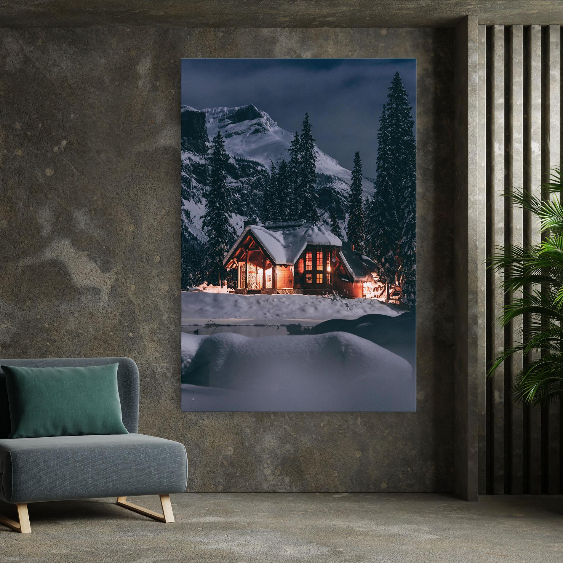 Vászonkép Winter House mockup 7