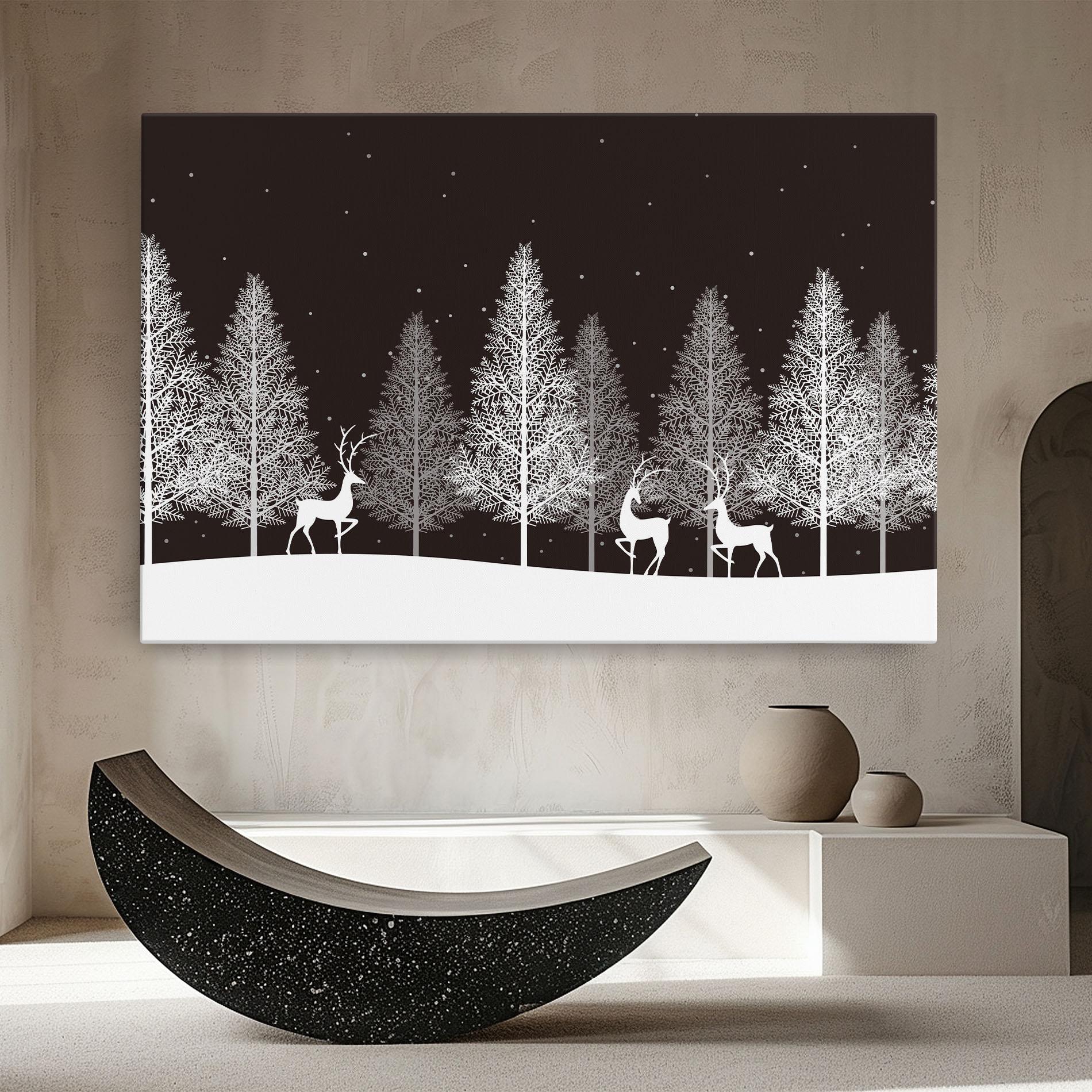 Vászonkép Brown Sky Winter mockup 8