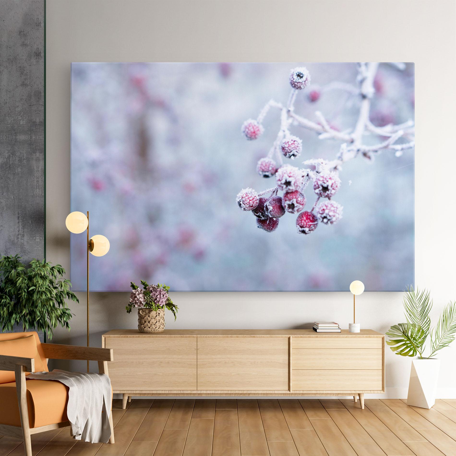 Vászonkép Red Winter Fruits mockup 9