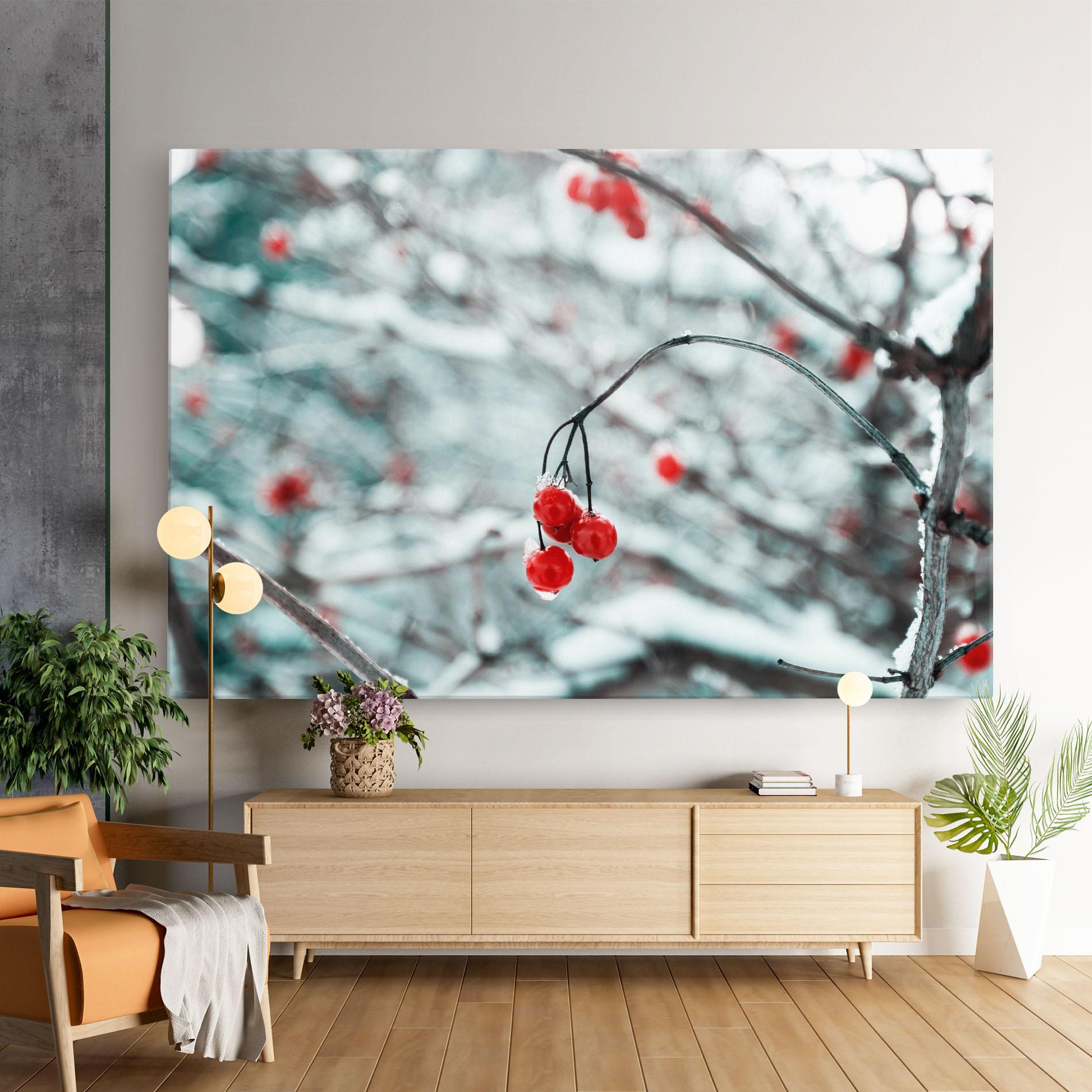 Vászonkép Snow Red Fruits mockup 9