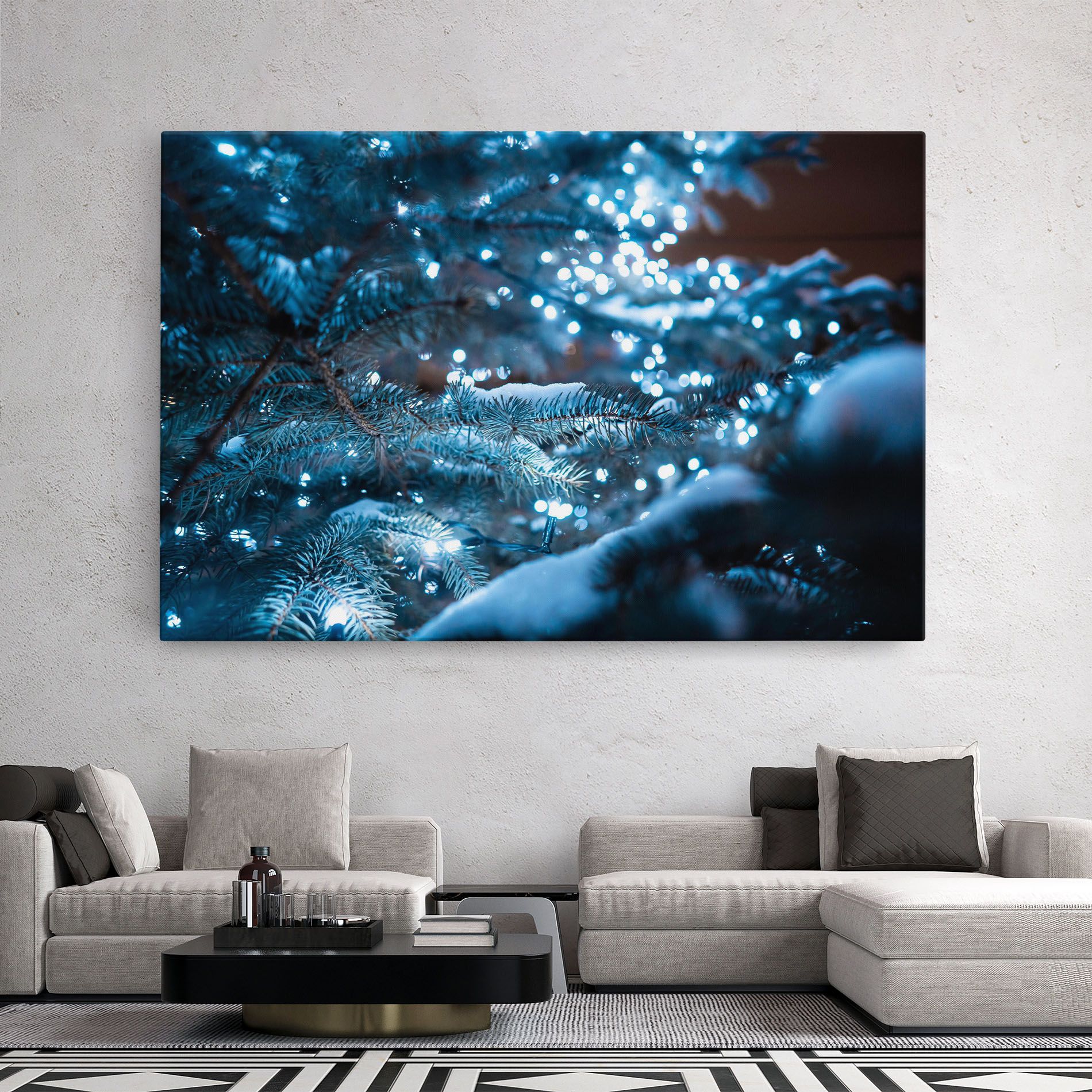 Blue Christmas Tree mockup 2