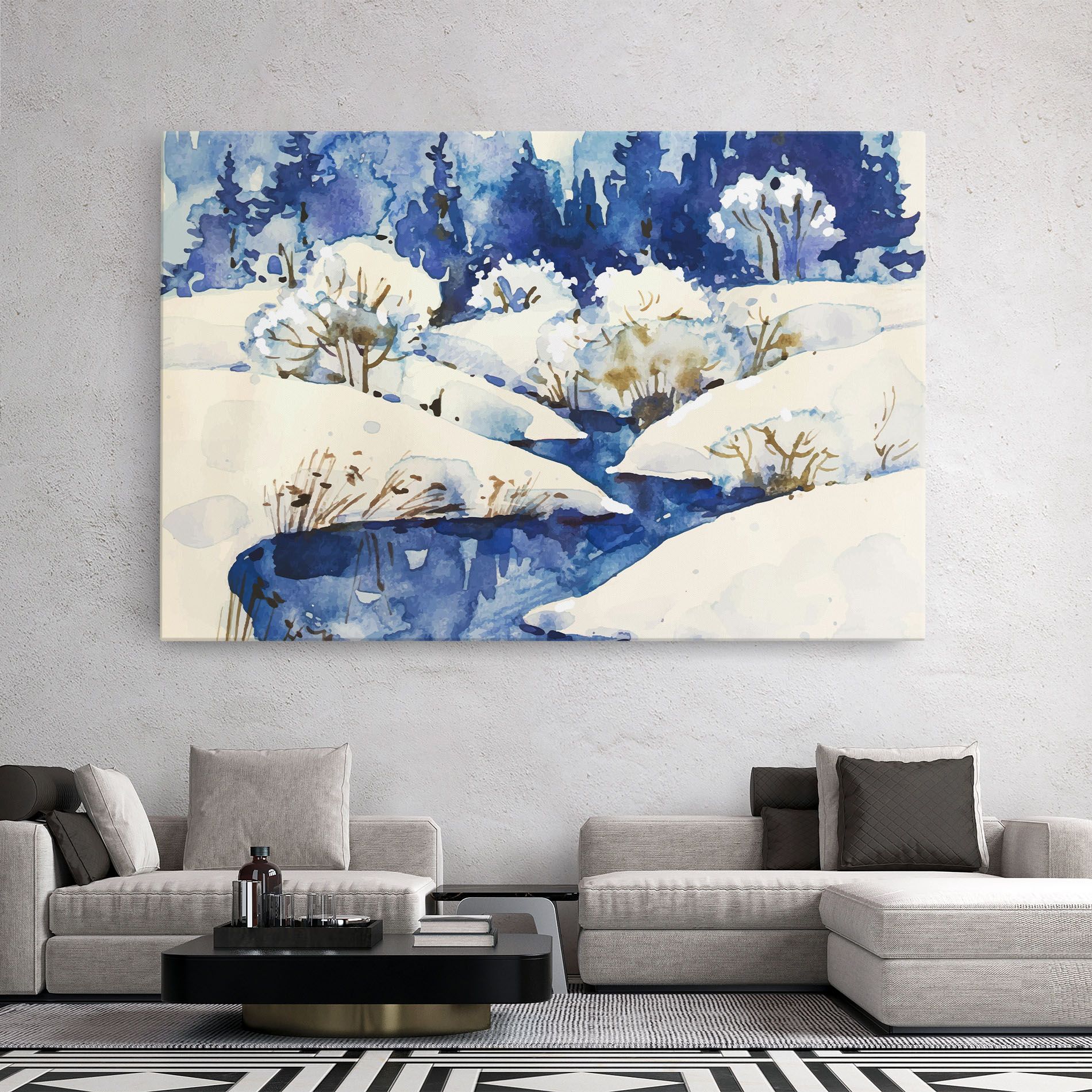 Blue Trees Winter mockup 2