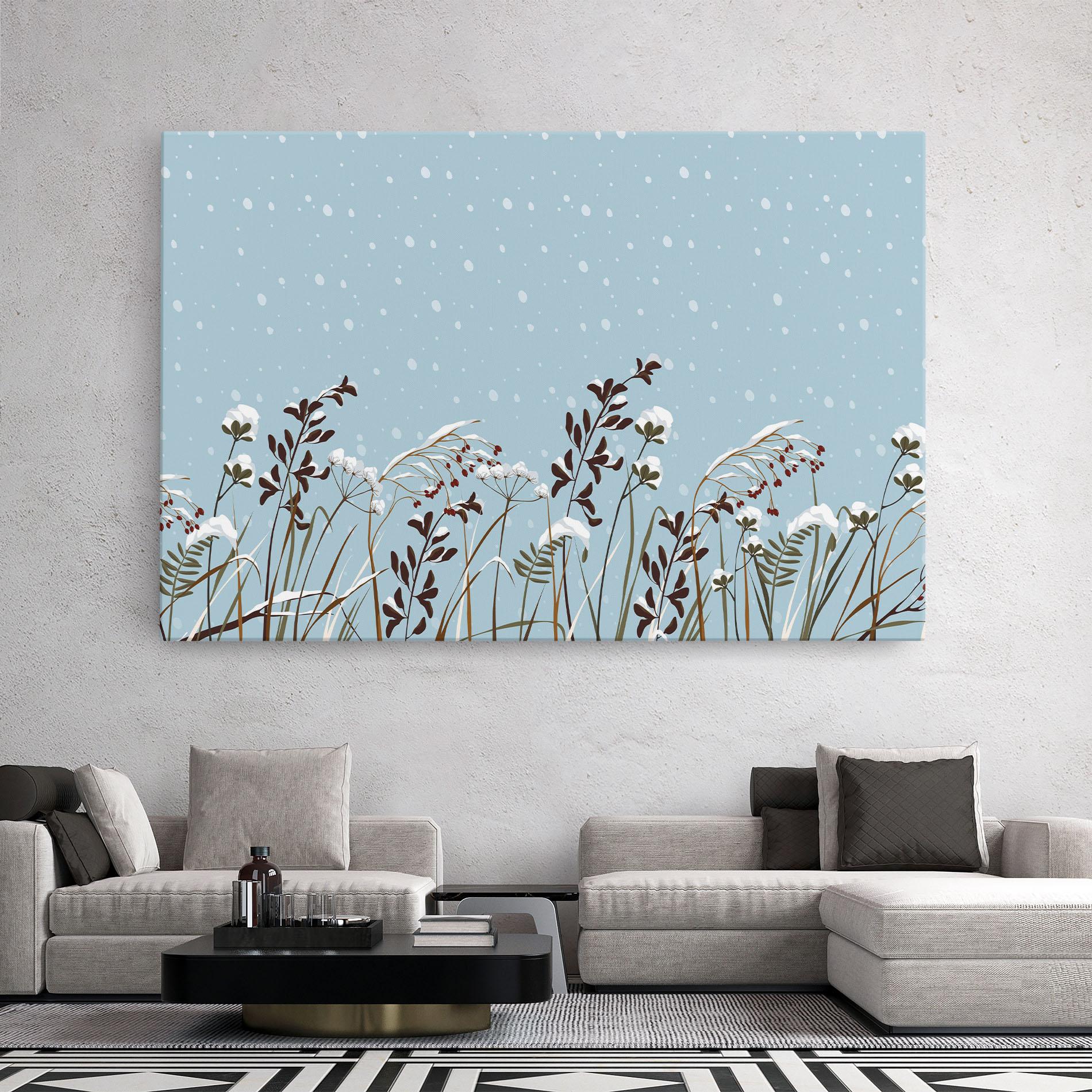 Vászonkép Snow Plants mockup 2