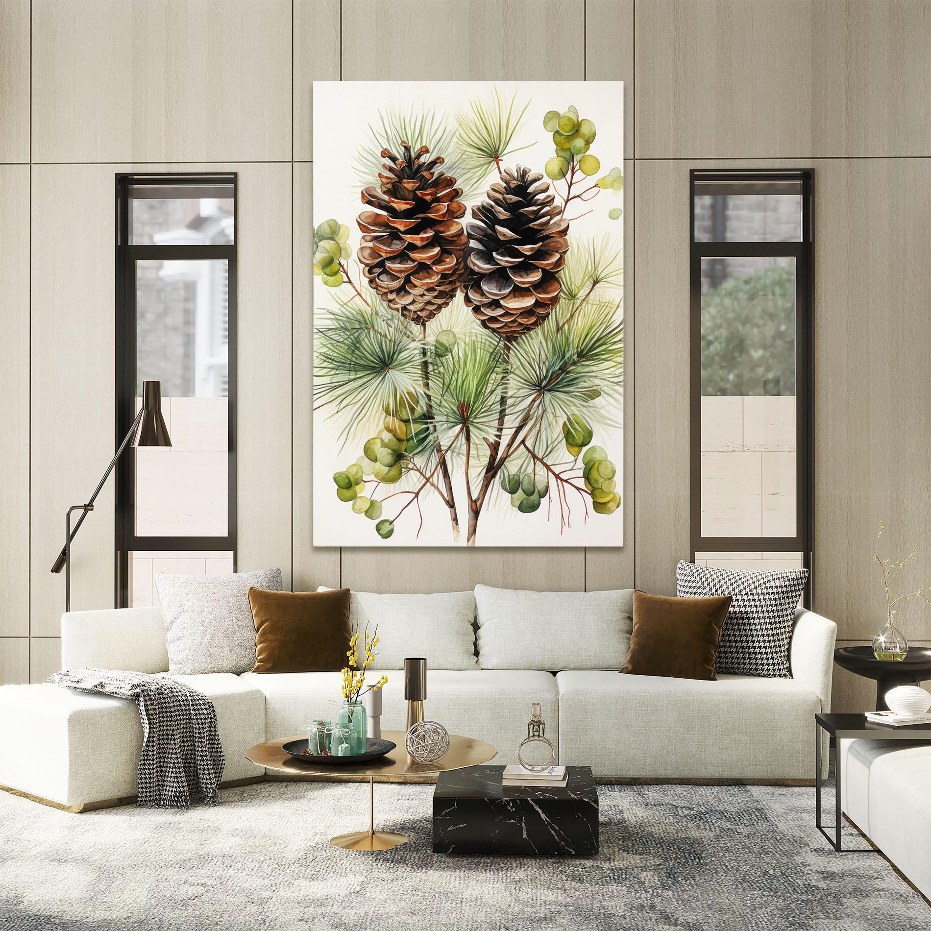 Vászonkép Brown Cones mockup 2