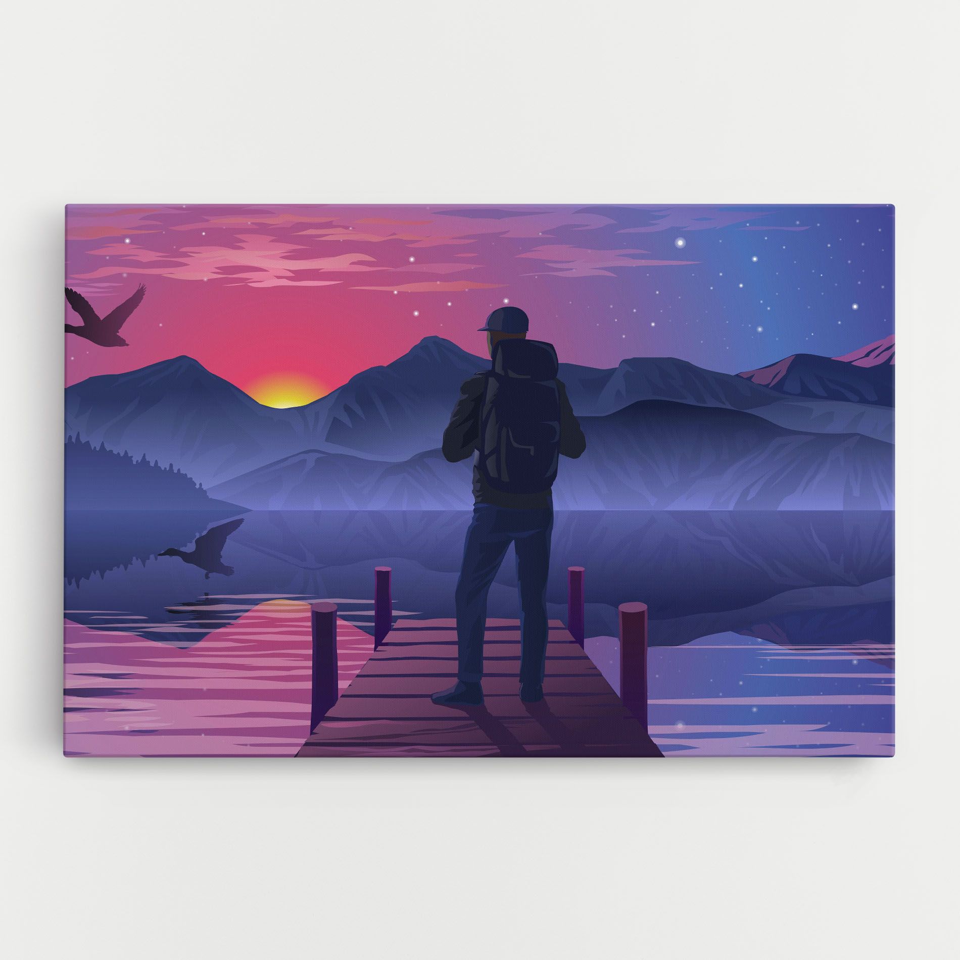 Lake Pink Night mockup 0