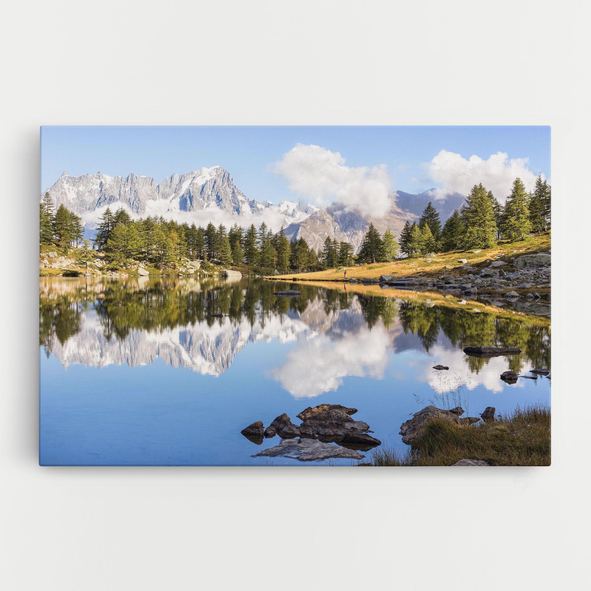 Vászonkép Mountain Reflection mockup 0