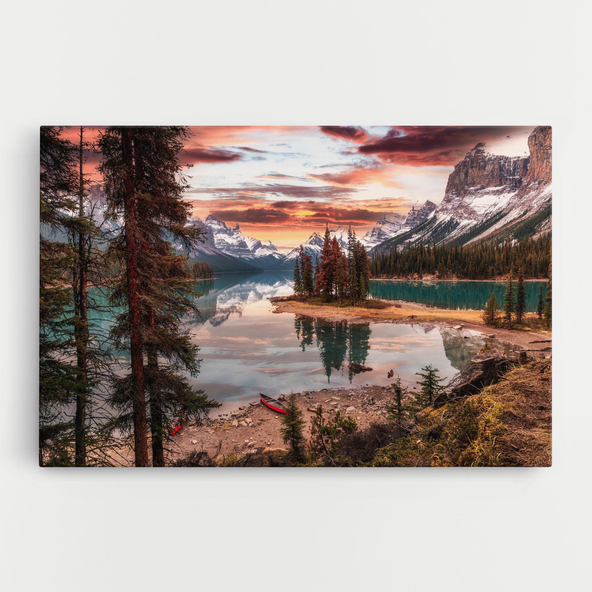 Vászonkép Sunset Lake View mockup 0