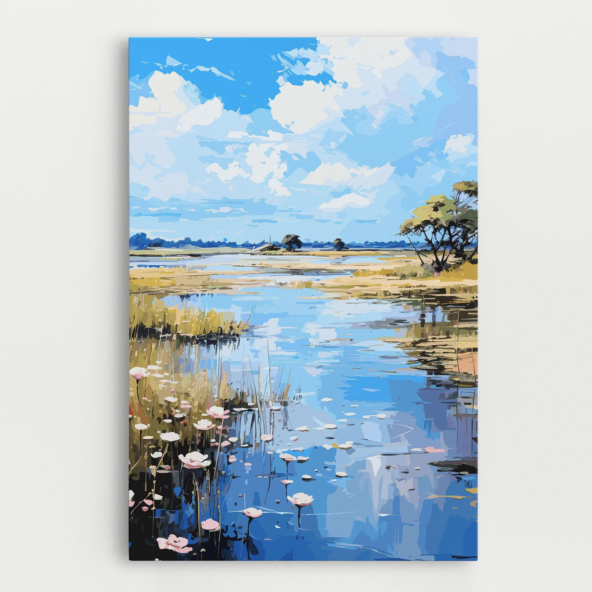 Vászonkép Riverside Flowers mockup 0