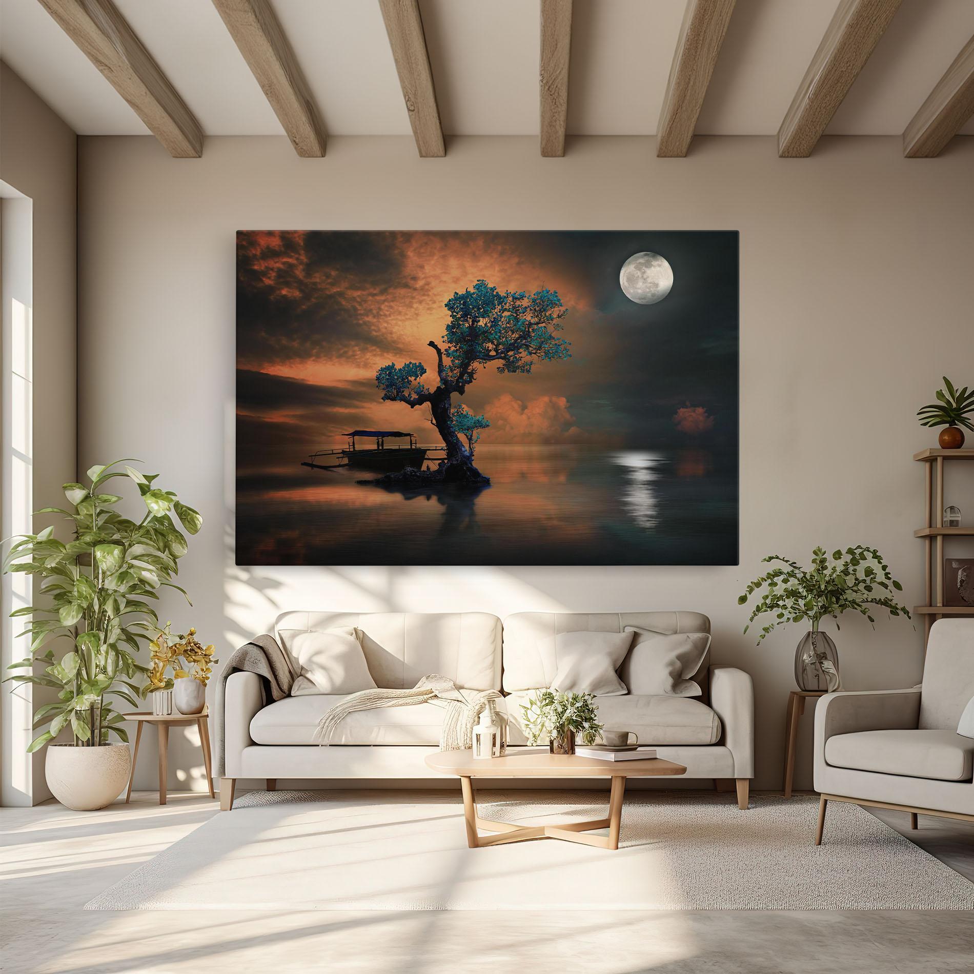 Vászonkép Blue Tree mockup 6