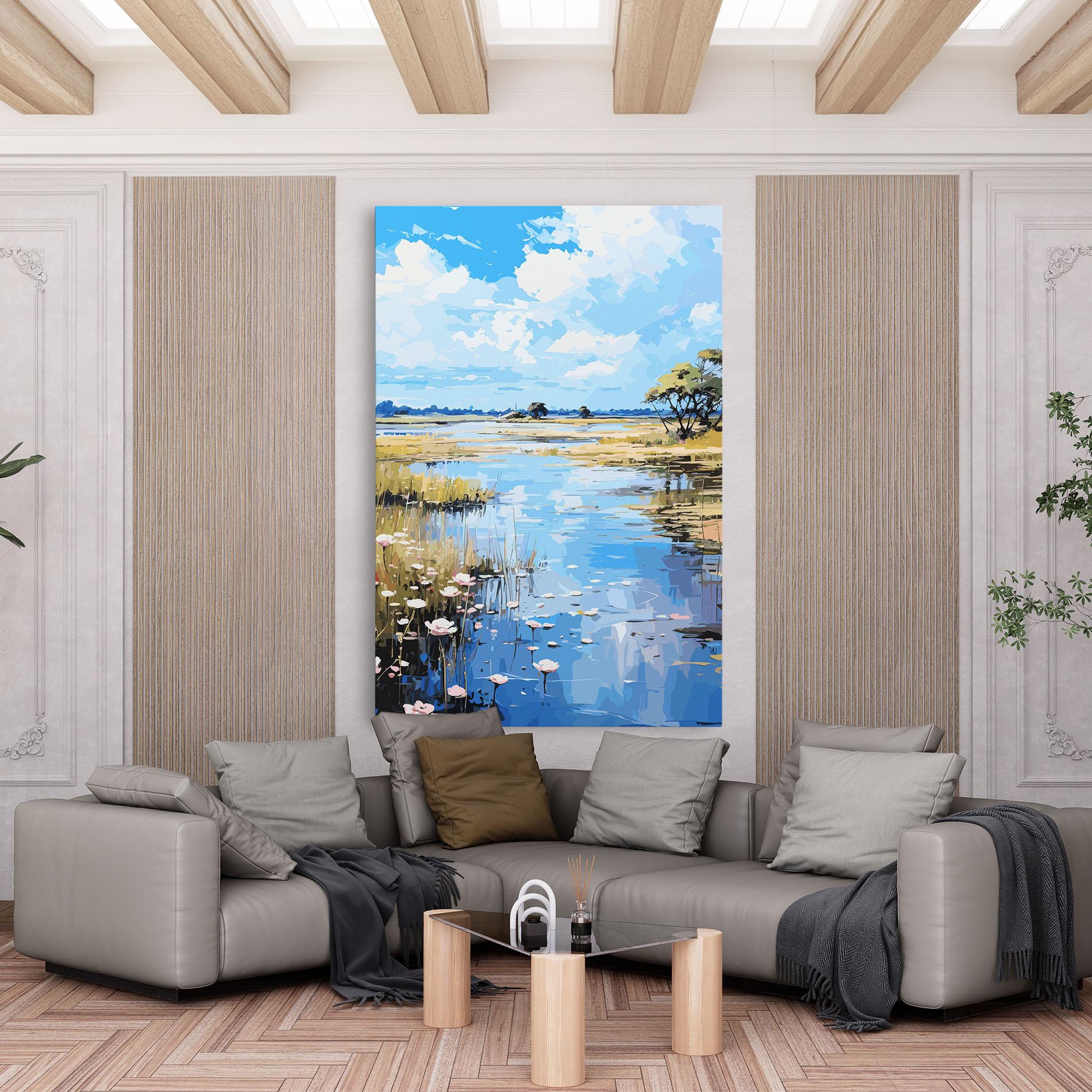 Vászonkép Riverside Flowers mockup 6