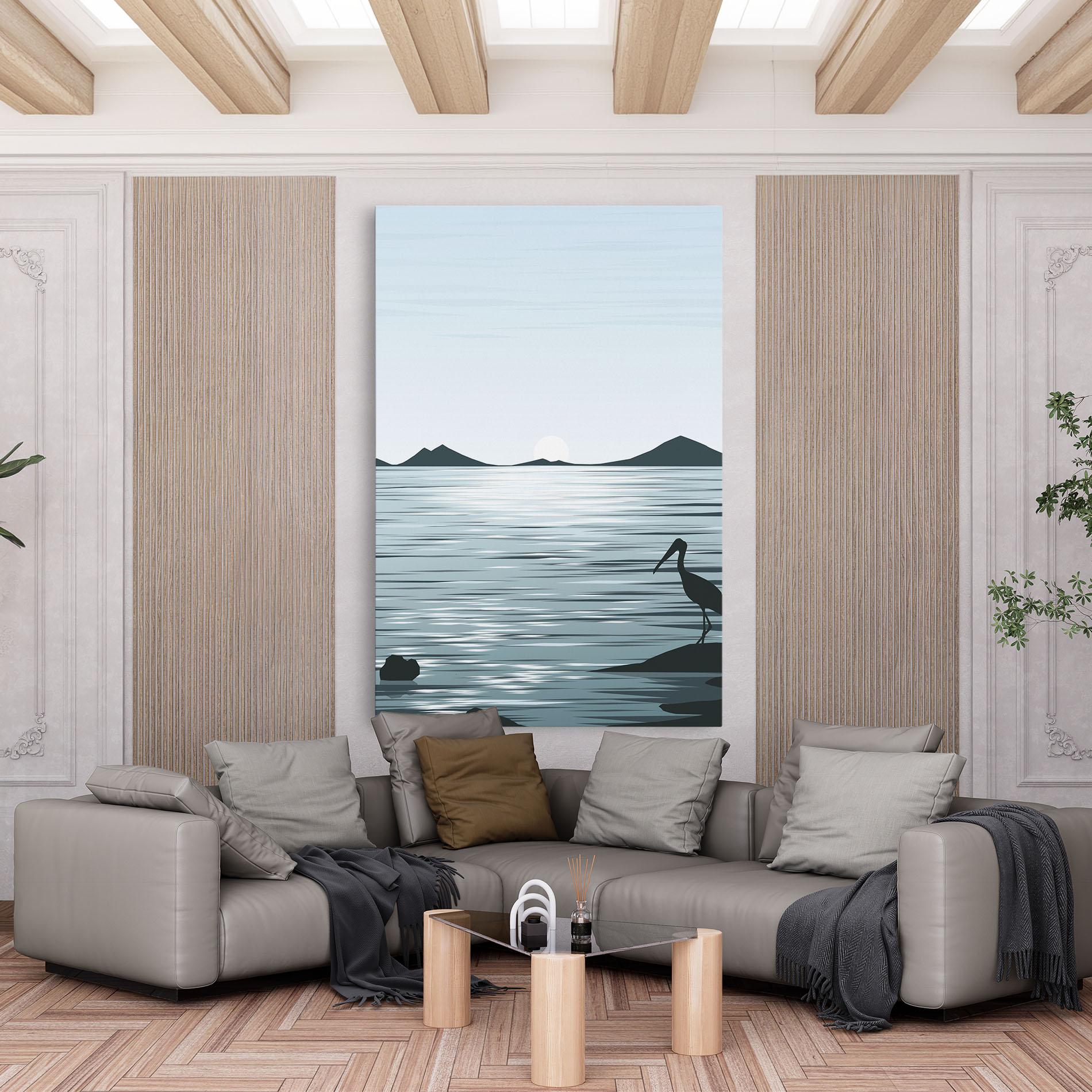 Vászonkép Sparkling_lake_view mockup 6