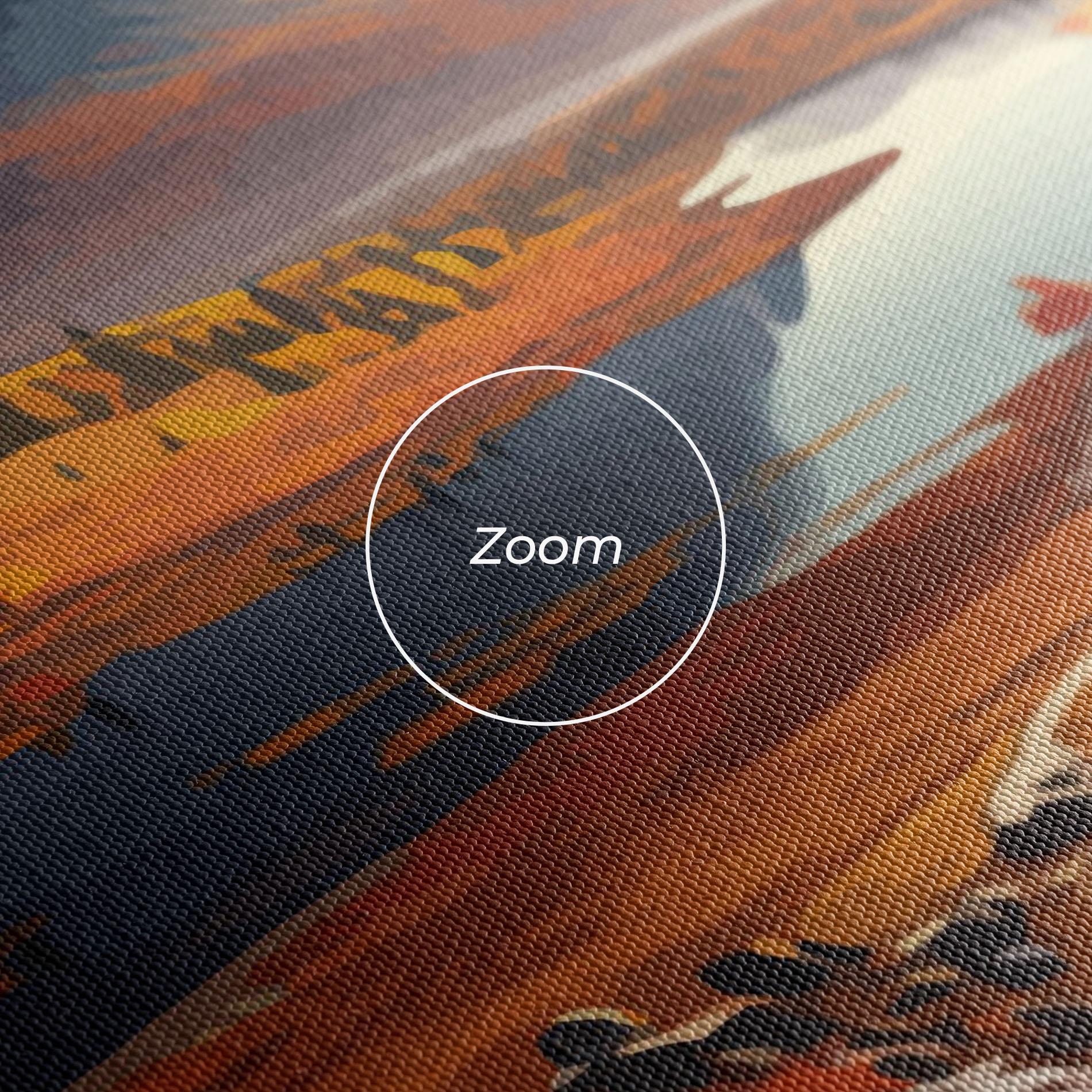 Vászonkép Autumn Field Lake mockup 3