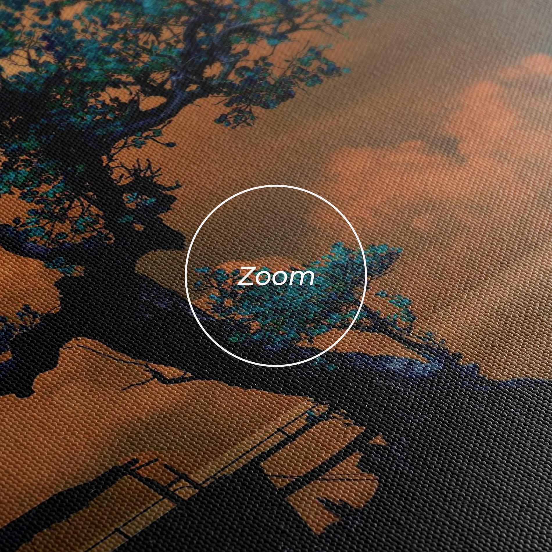 Vászonkép Blue Tree mockup 3