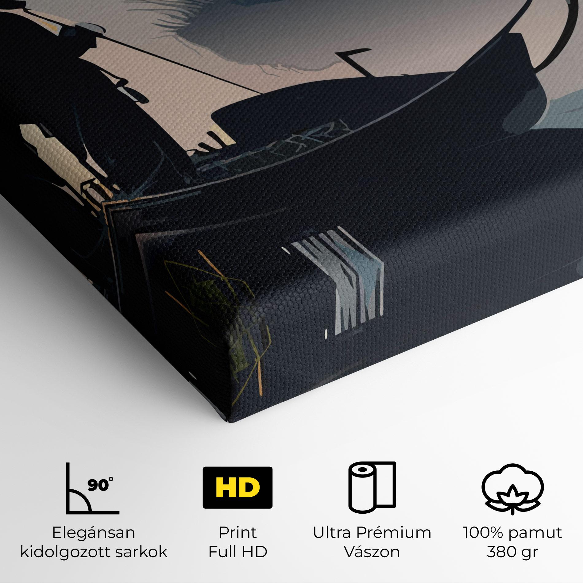 Vászonkép Japan Lake Man mockup 4