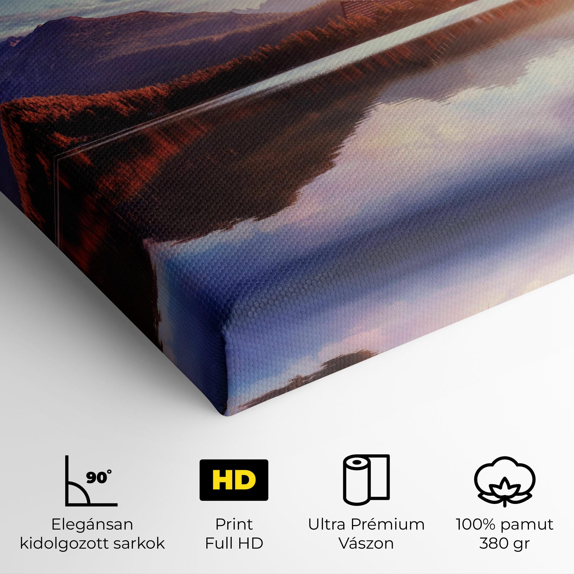 Vászonkép Orange Lake Light mockup 4