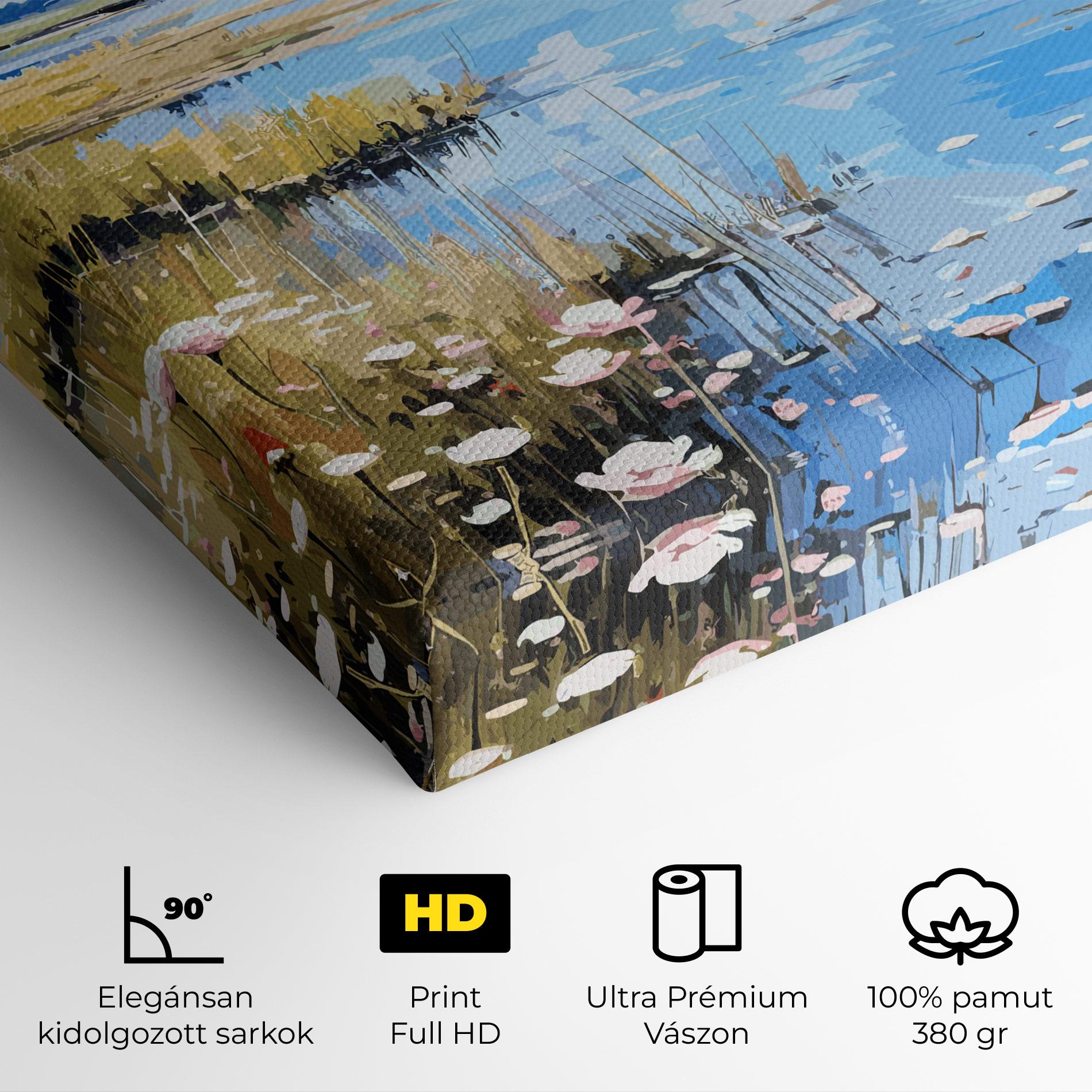 Vászonkép Riverside Flowers mockup 4