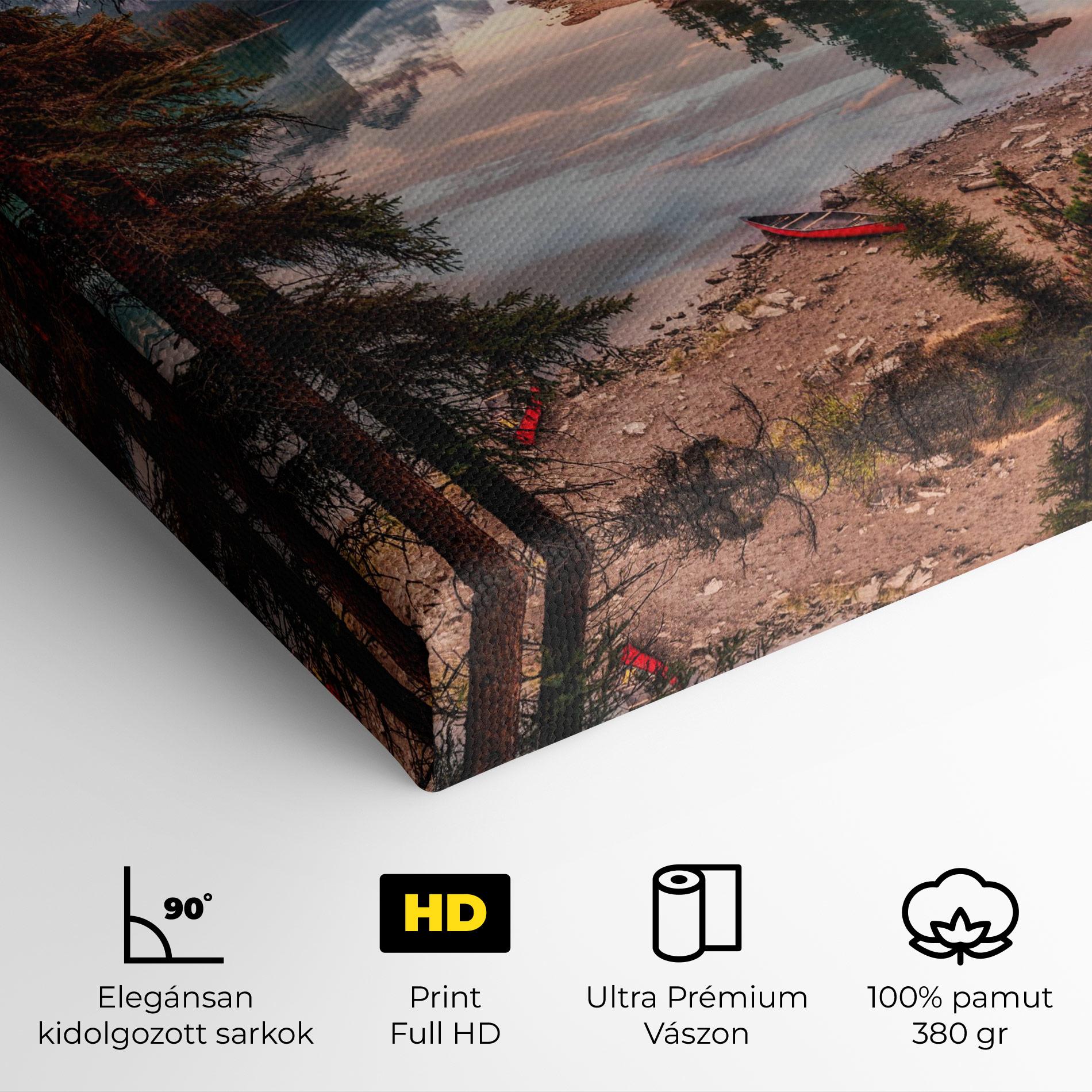 Vászonkép Sunset Lake View mockup 4