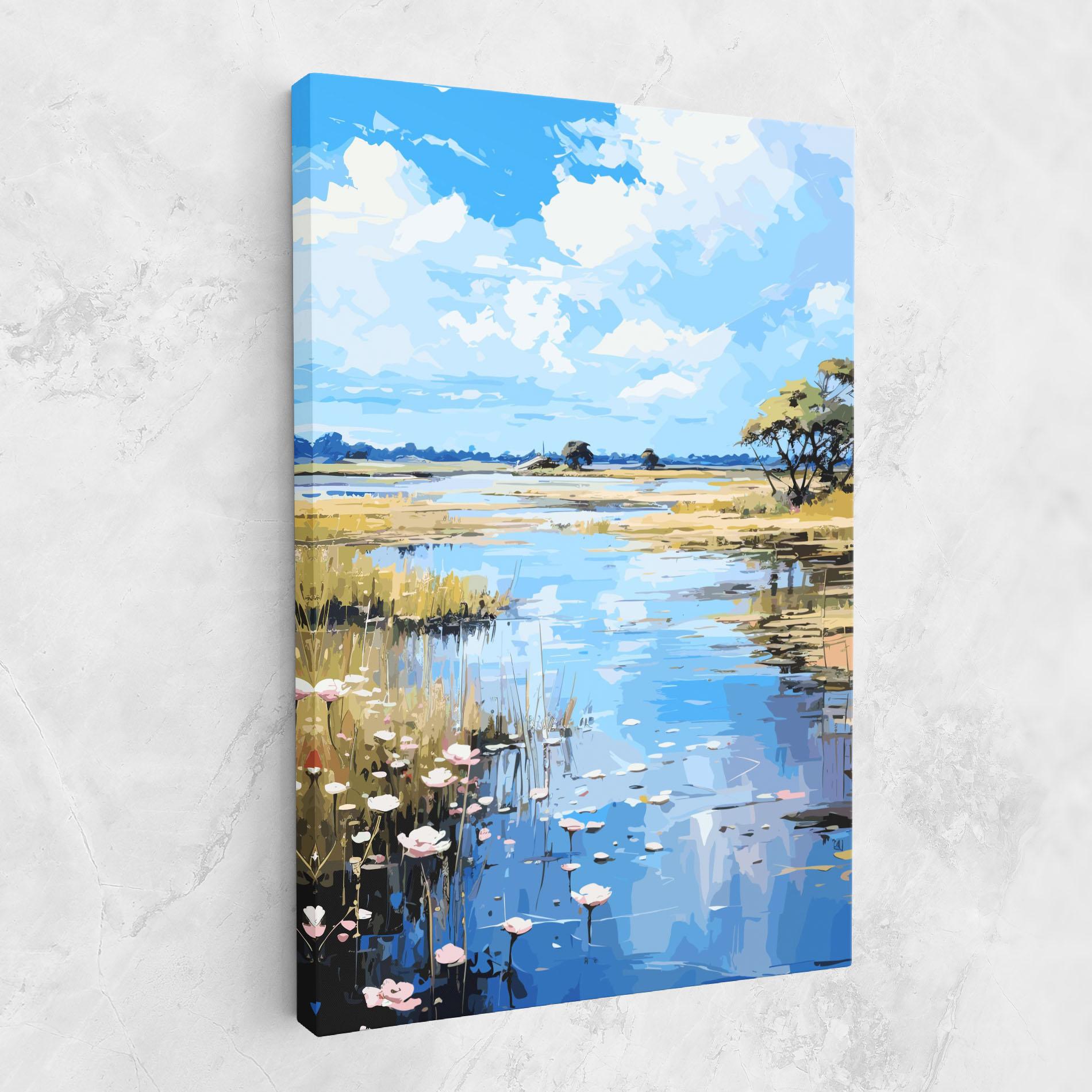 Vászonkép Riverside Flowers mockup 1