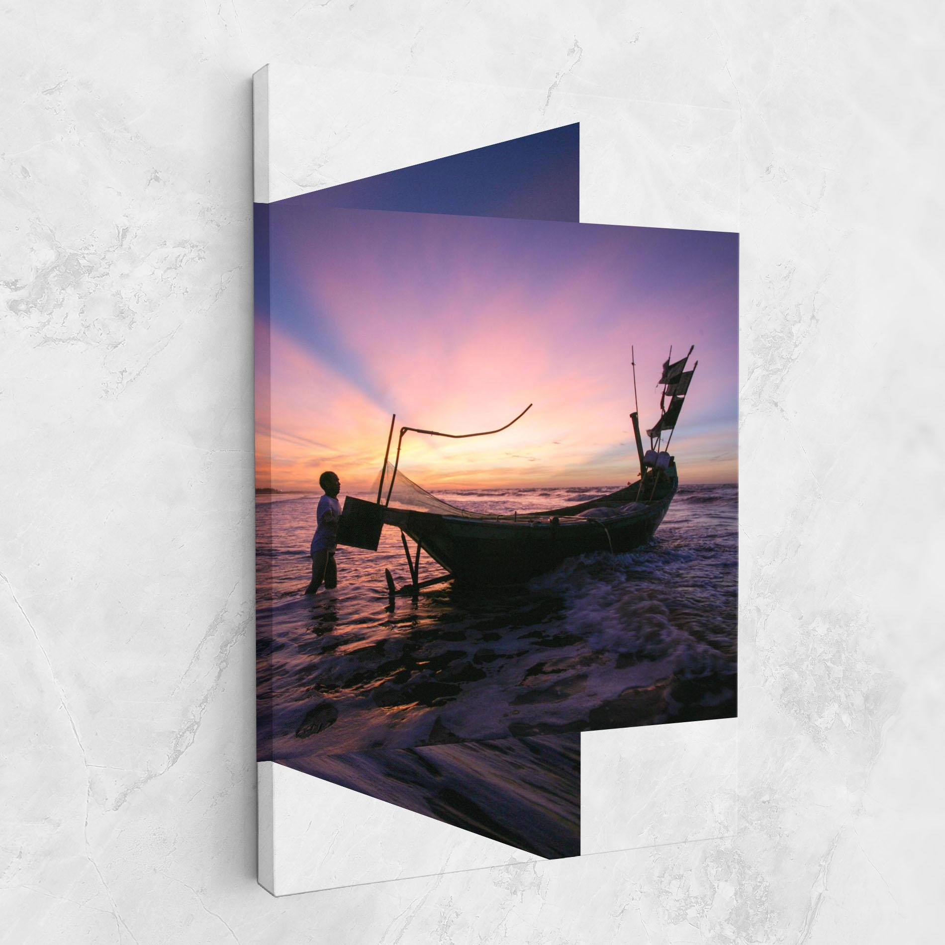 Vászonkép Sailor At Dawn mockup 1