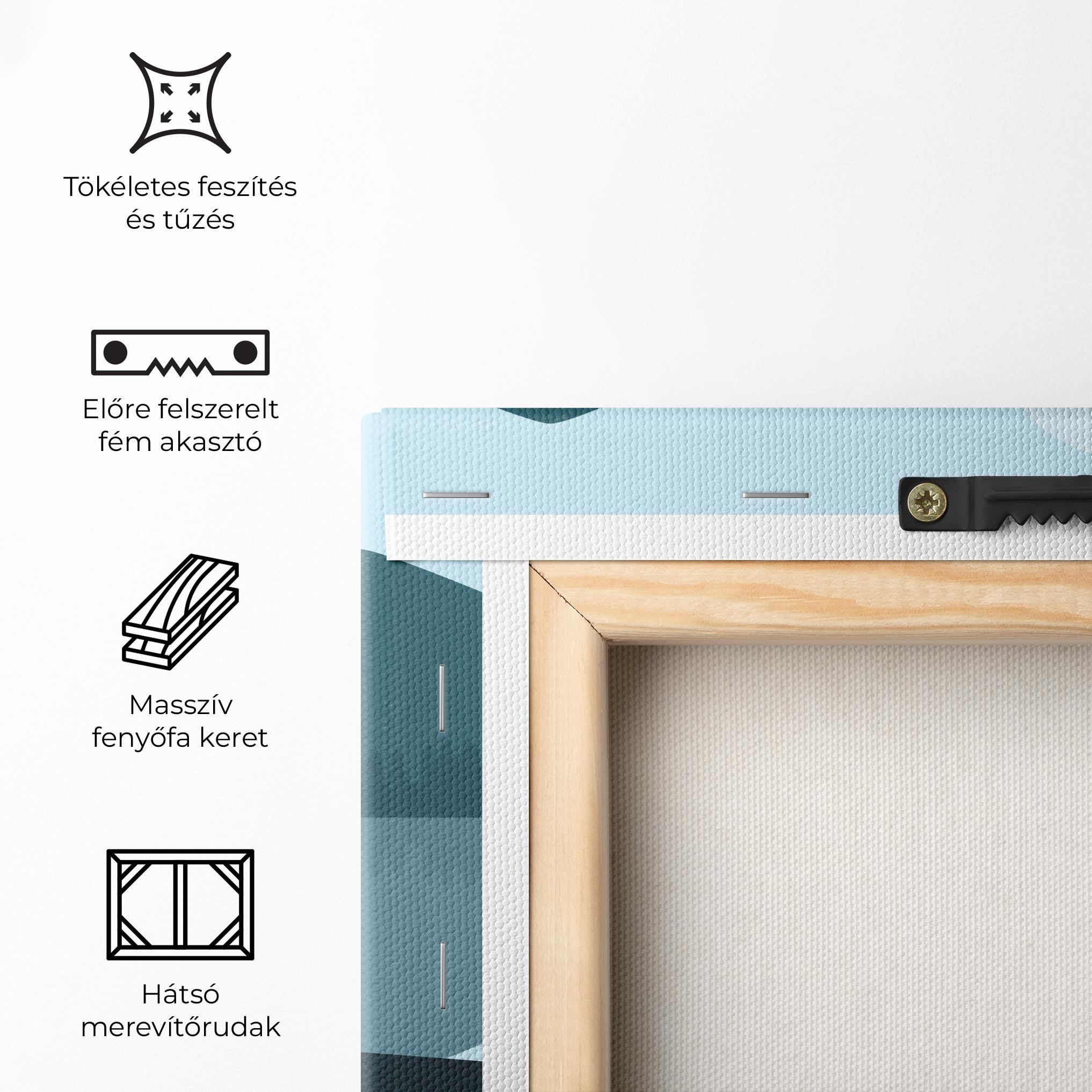 Vászonkép Blue Light Lake mockup 5