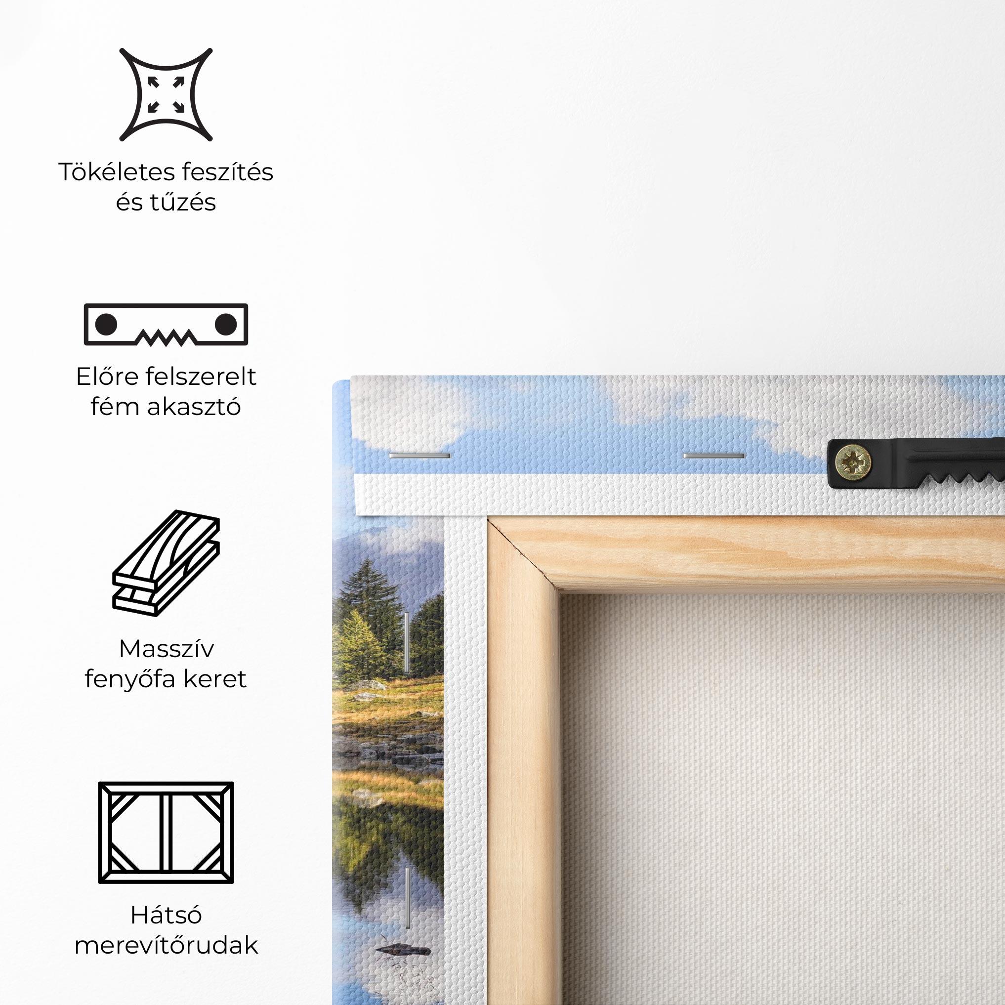 Vászonkép Mountain Reflection mockup 5