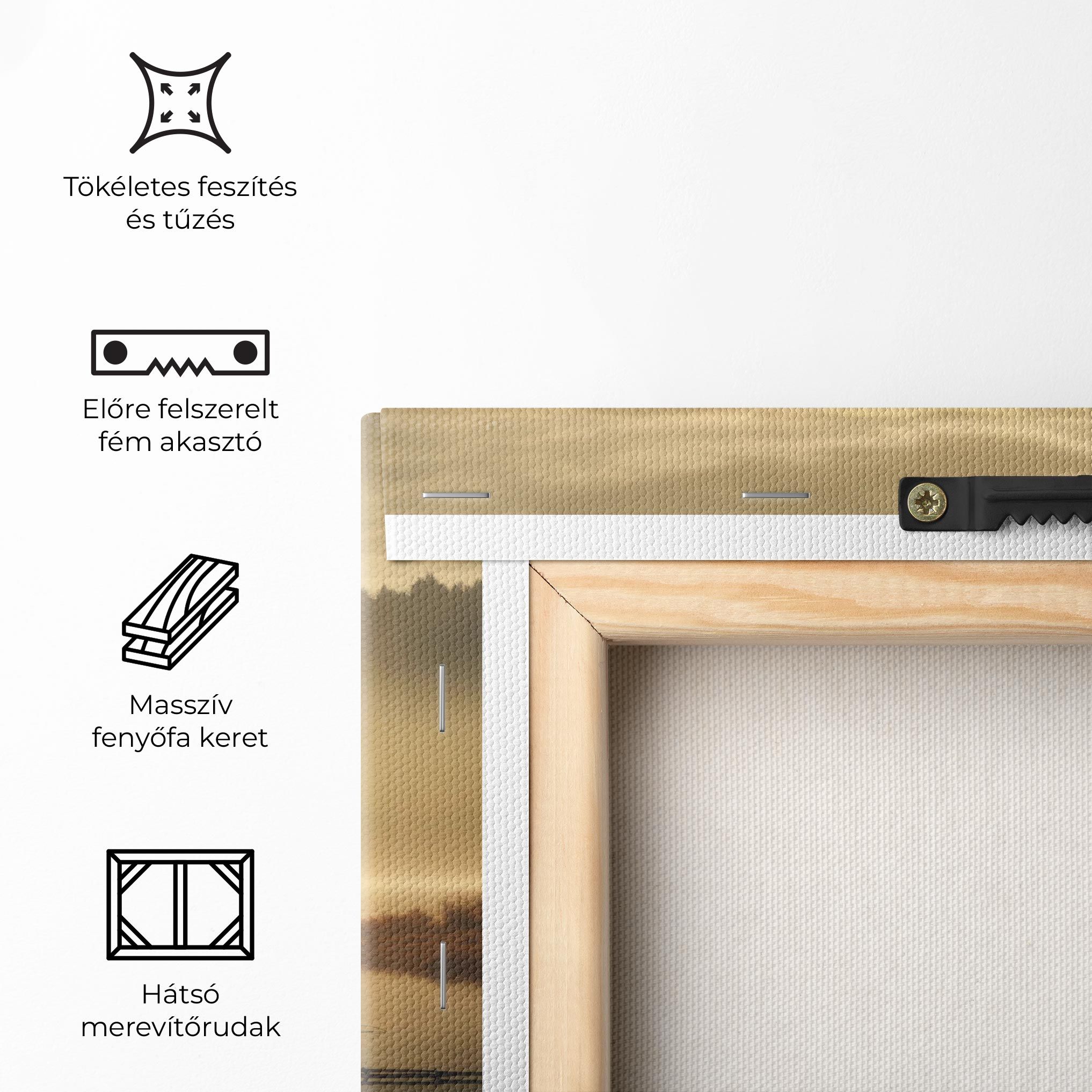 The Sun Is Rising Over A River In A Foggy Forest mockup 5