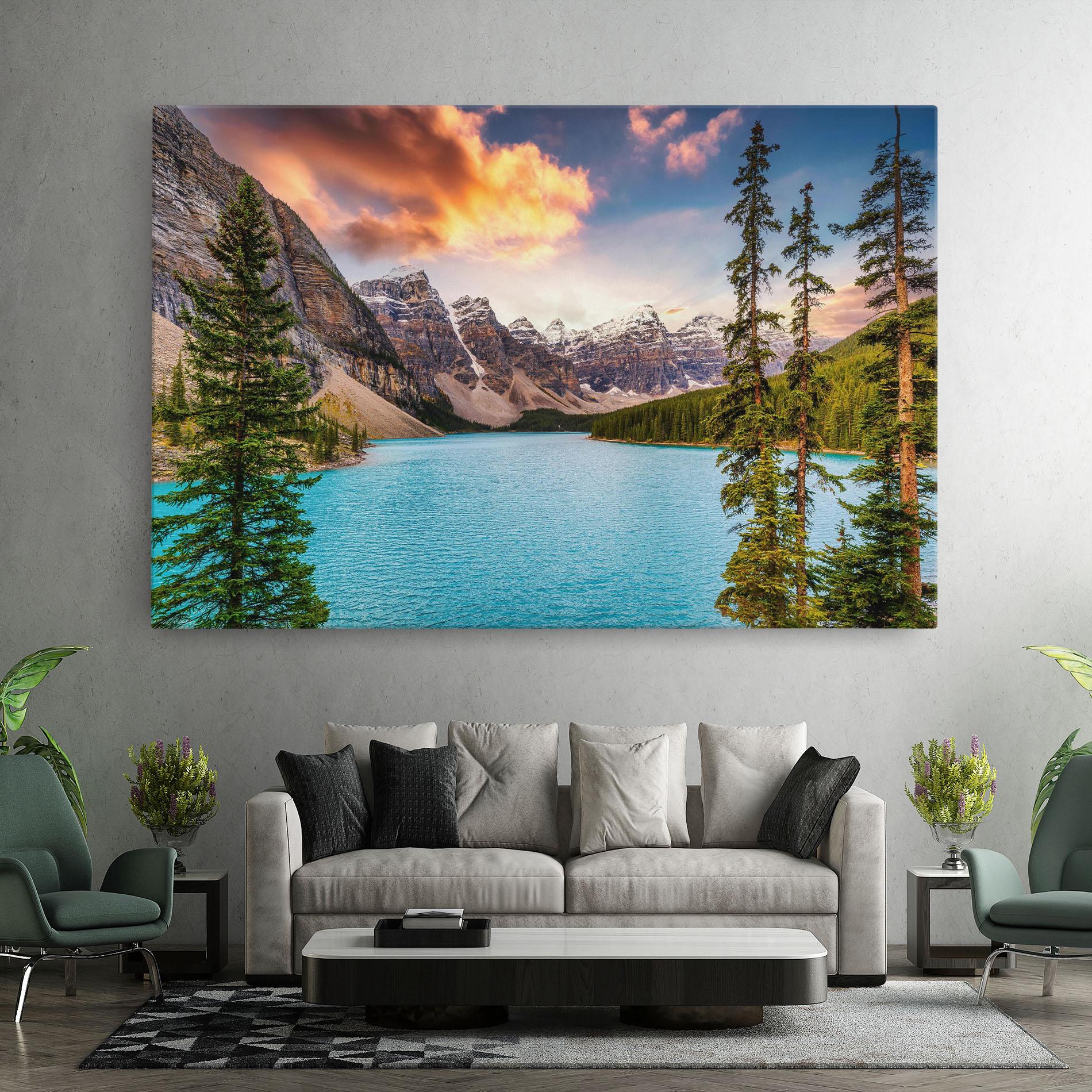 Vászonkép Blue Magic Lake mockup 7