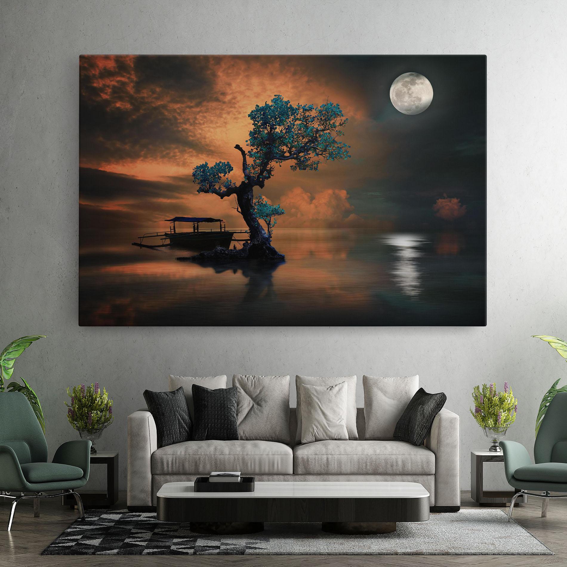 Vászonkép Blue Tree mockup 7