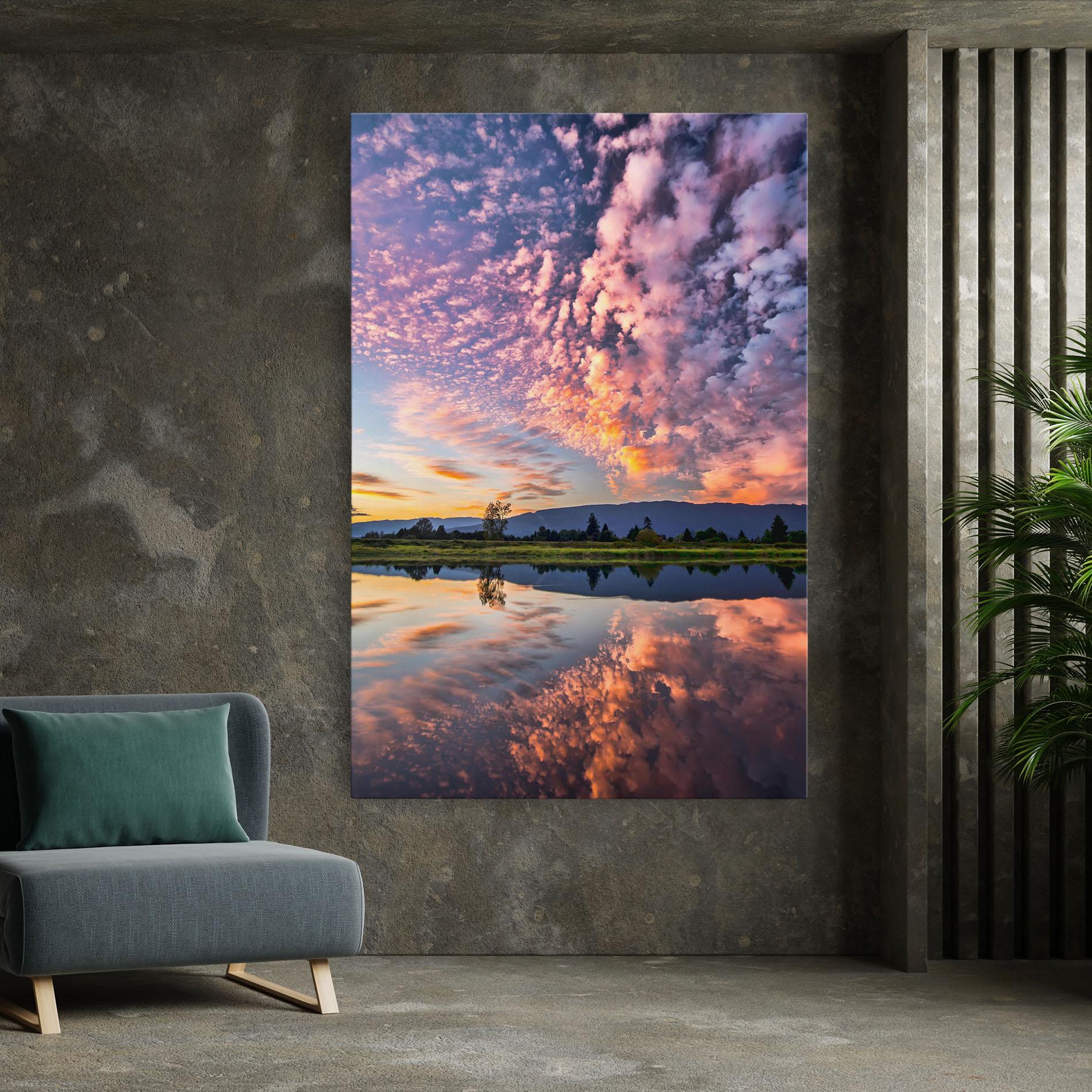 Vászonkép Beautiful Sky mockup 7