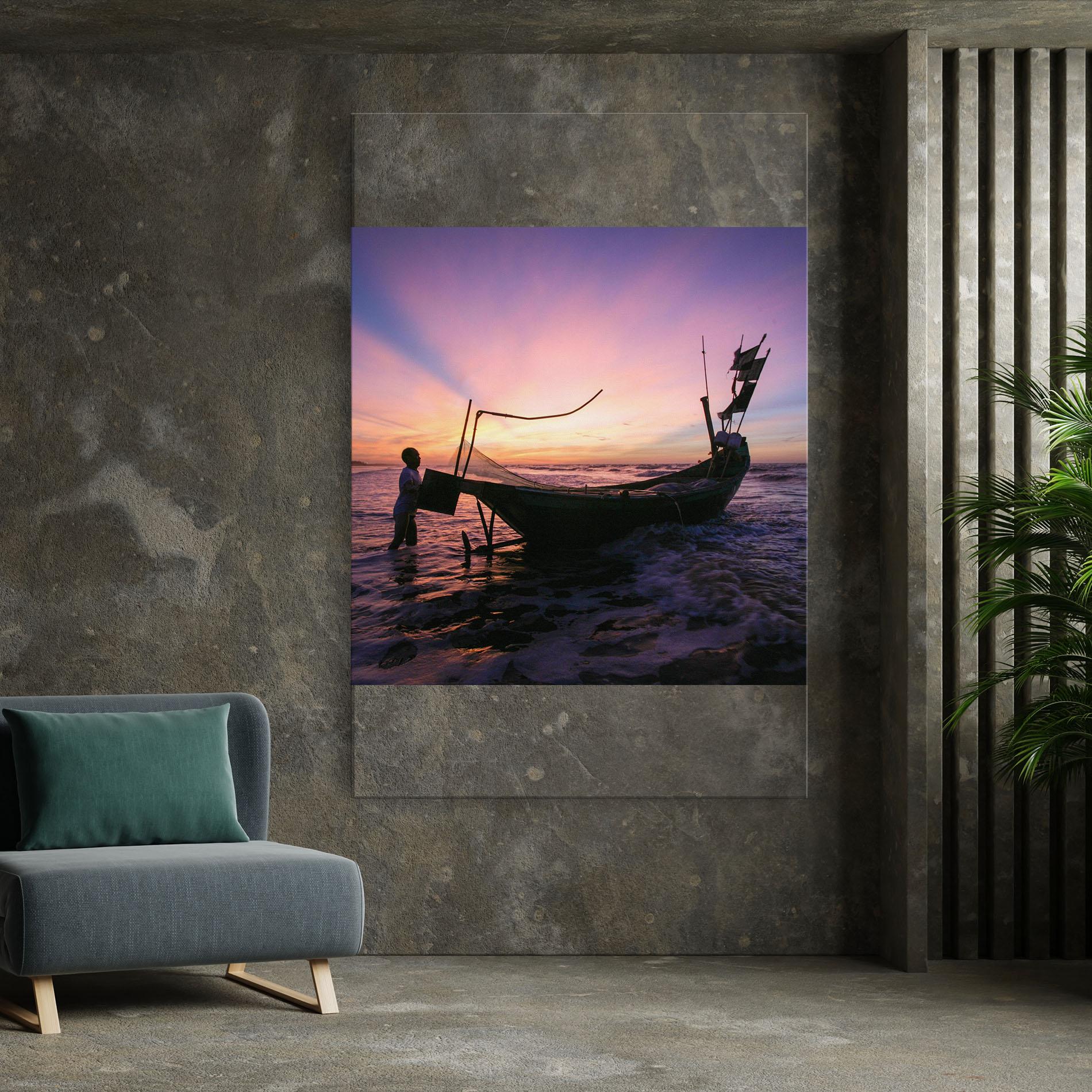 Vászonkép Sailor At Dawn mockup 7