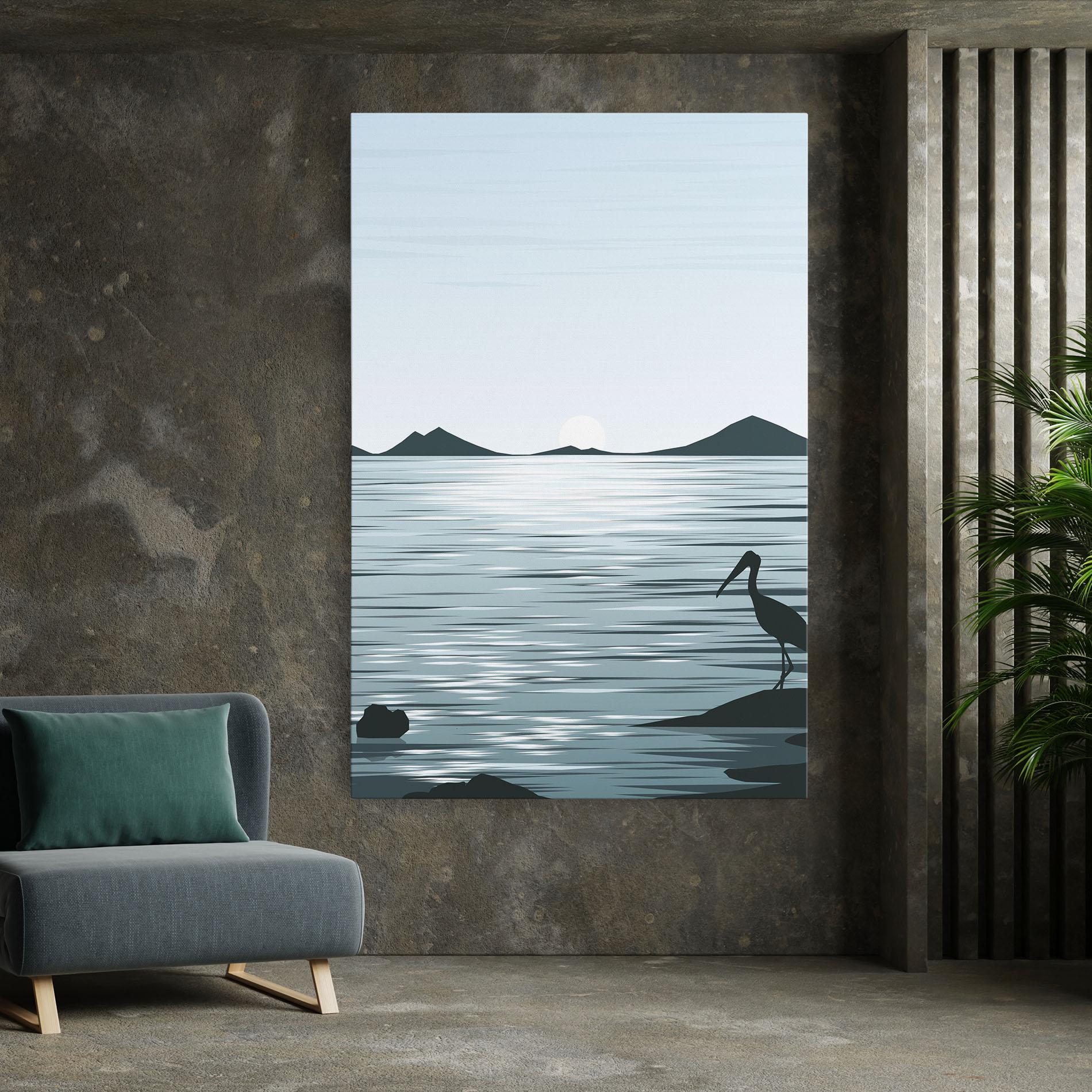 Vászonkép Sparkling_lake_view mockup 7