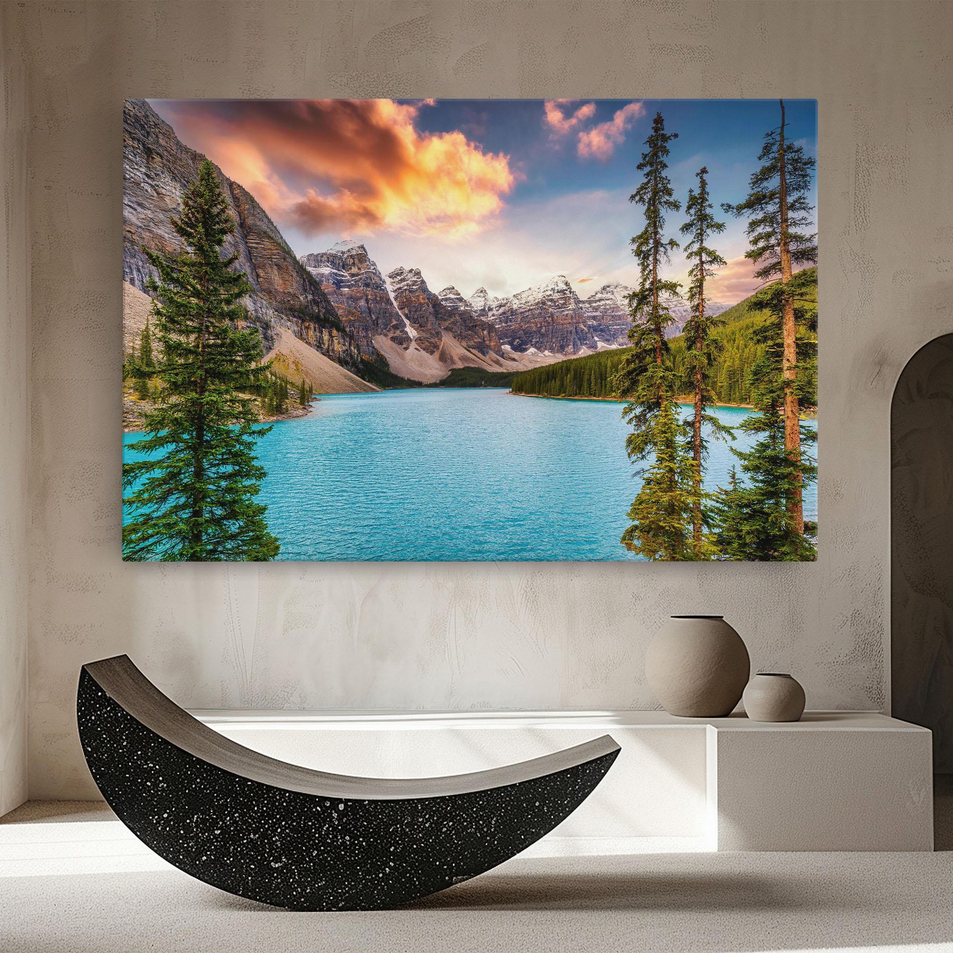 Vászonkép Blue Magic Lake mockup 8