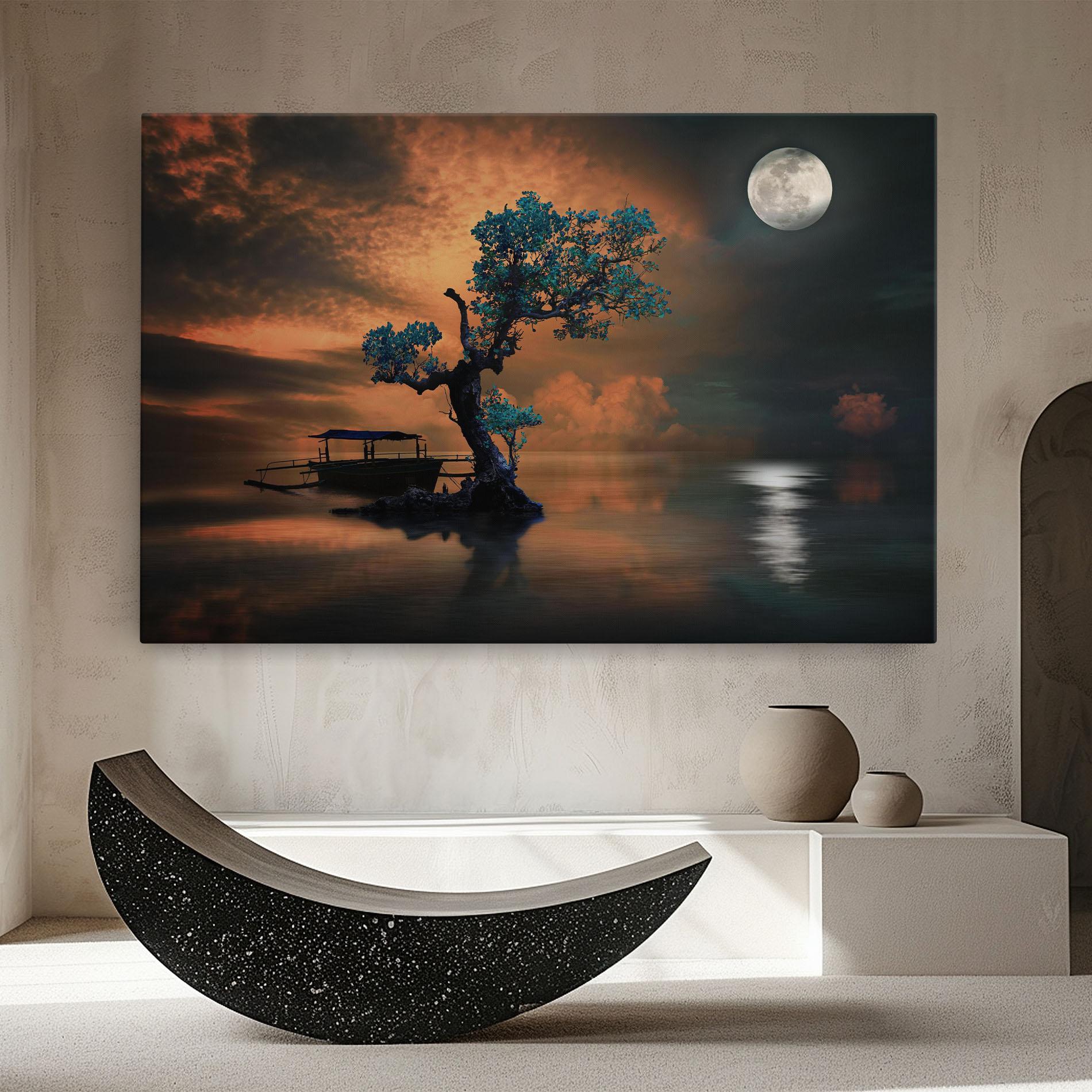 Vászonkép Blue Tree mockup 8