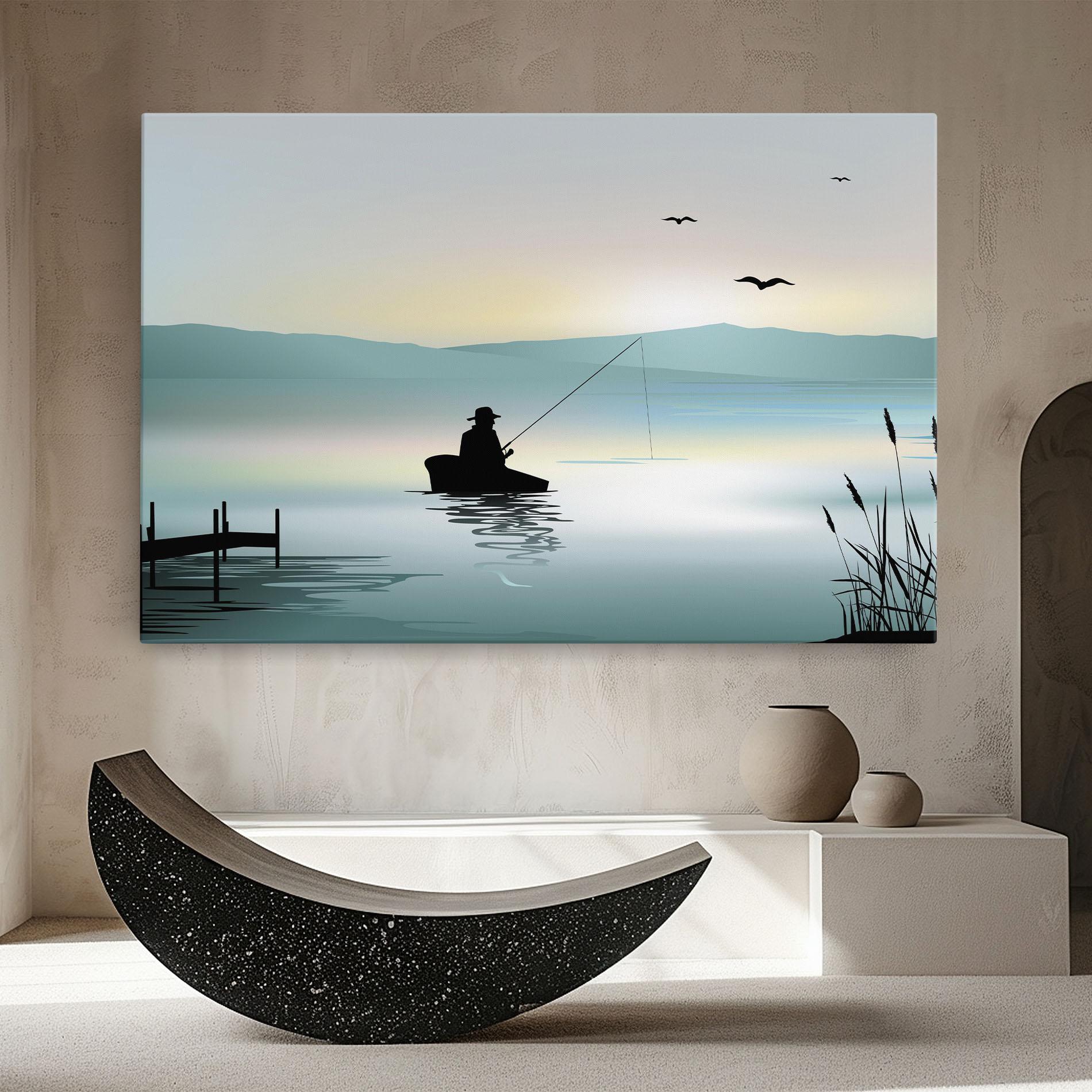 Vászonkép Fishman Lake View mockup 8