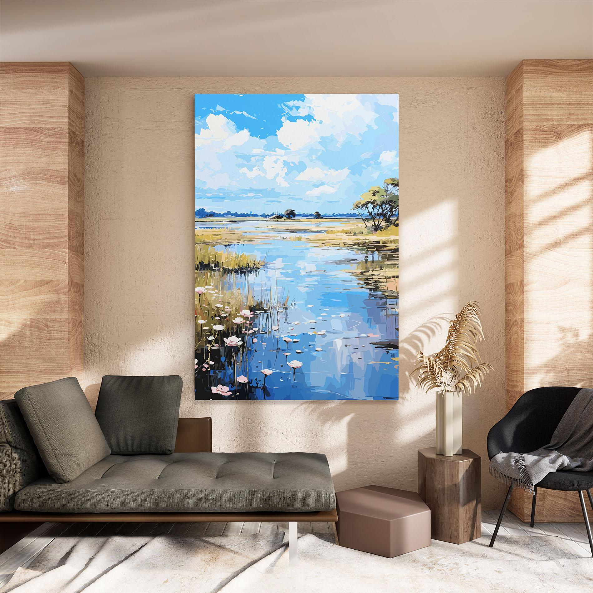 Vászonkép Riverside Flowers mockup 8