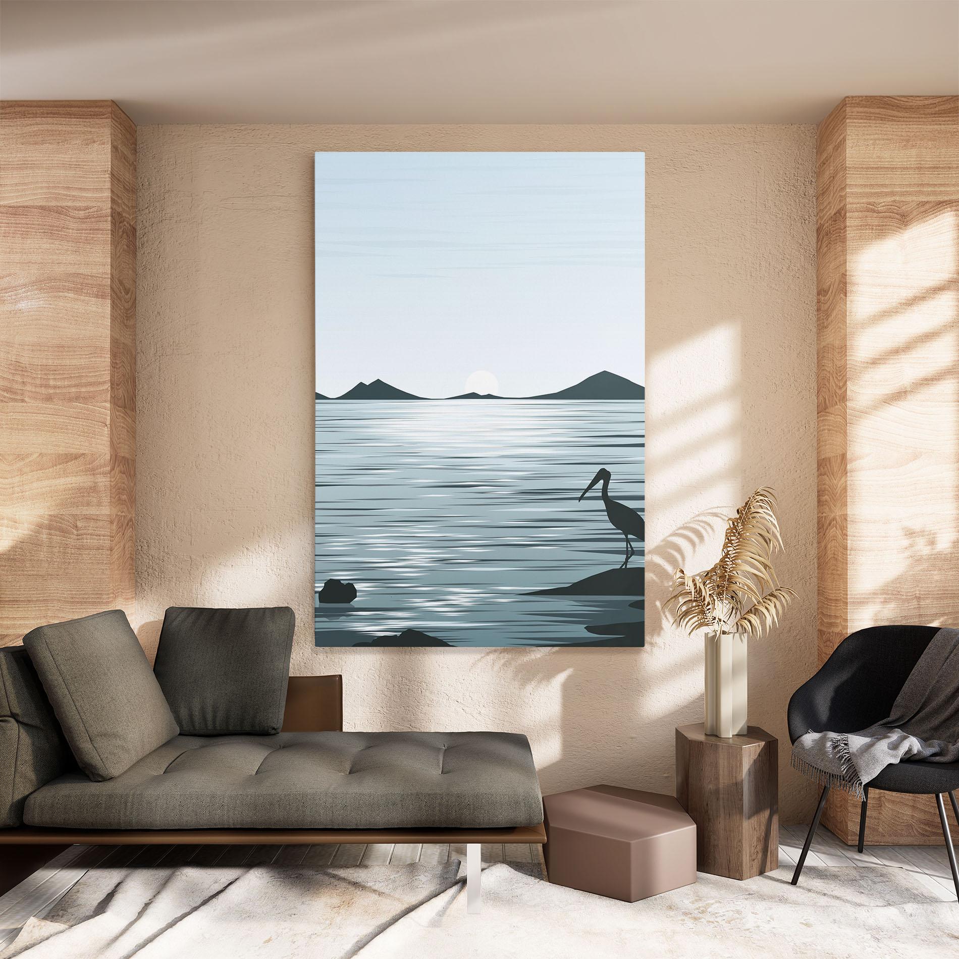 Vászonkép Sparkling_lake_view mockup 8