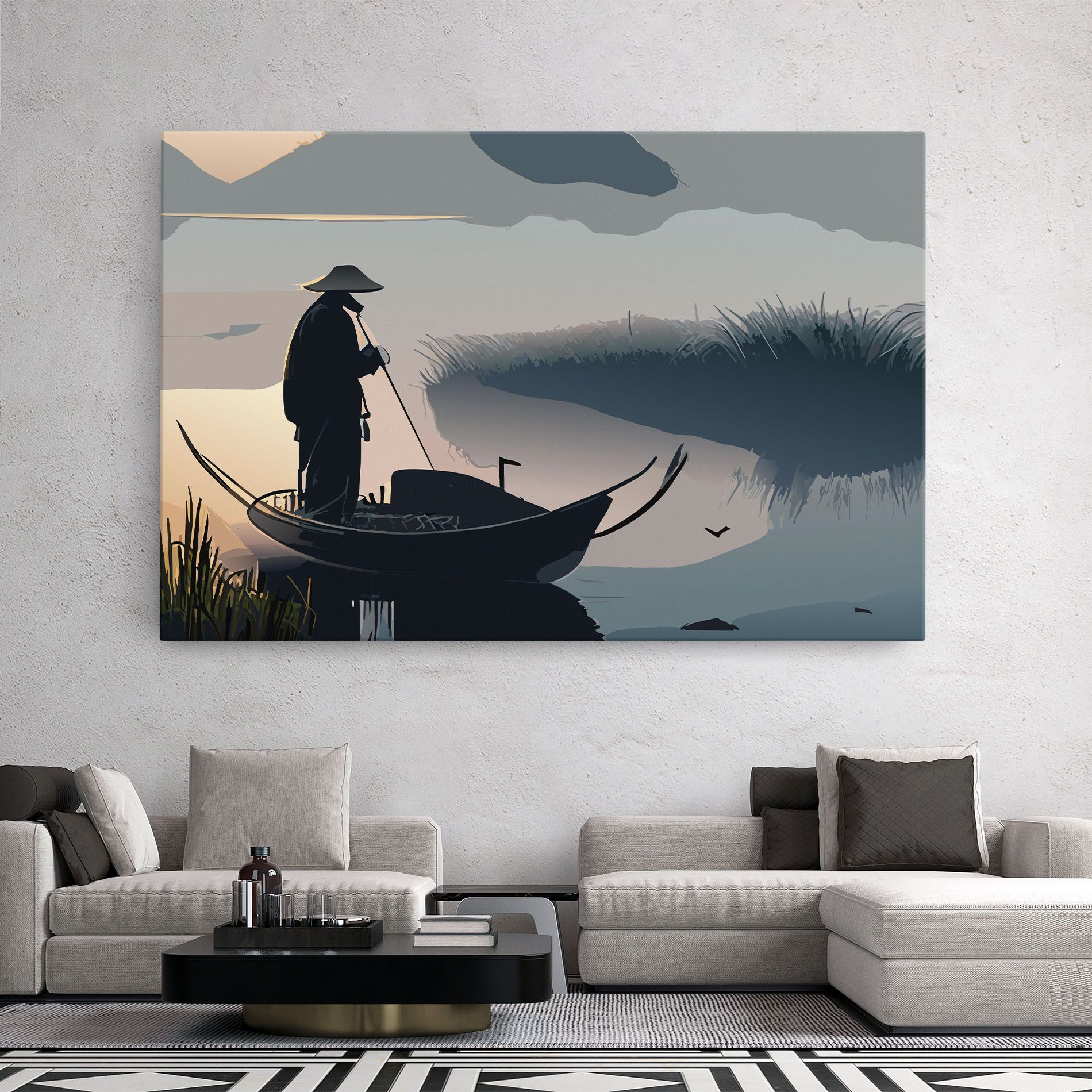 Japan Lake Man mockup 2