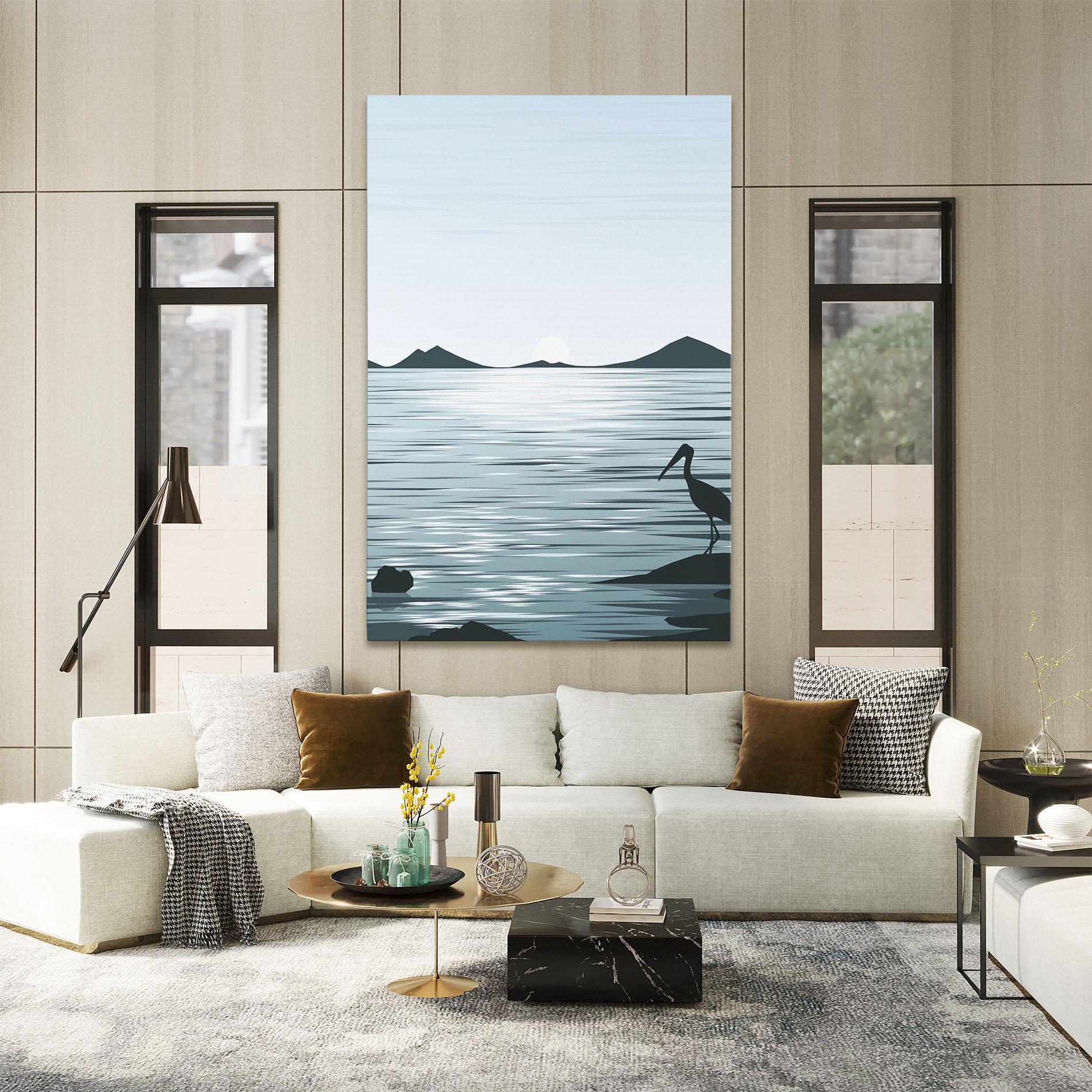 Vászonkép Sparkling_lake_view mockup 2