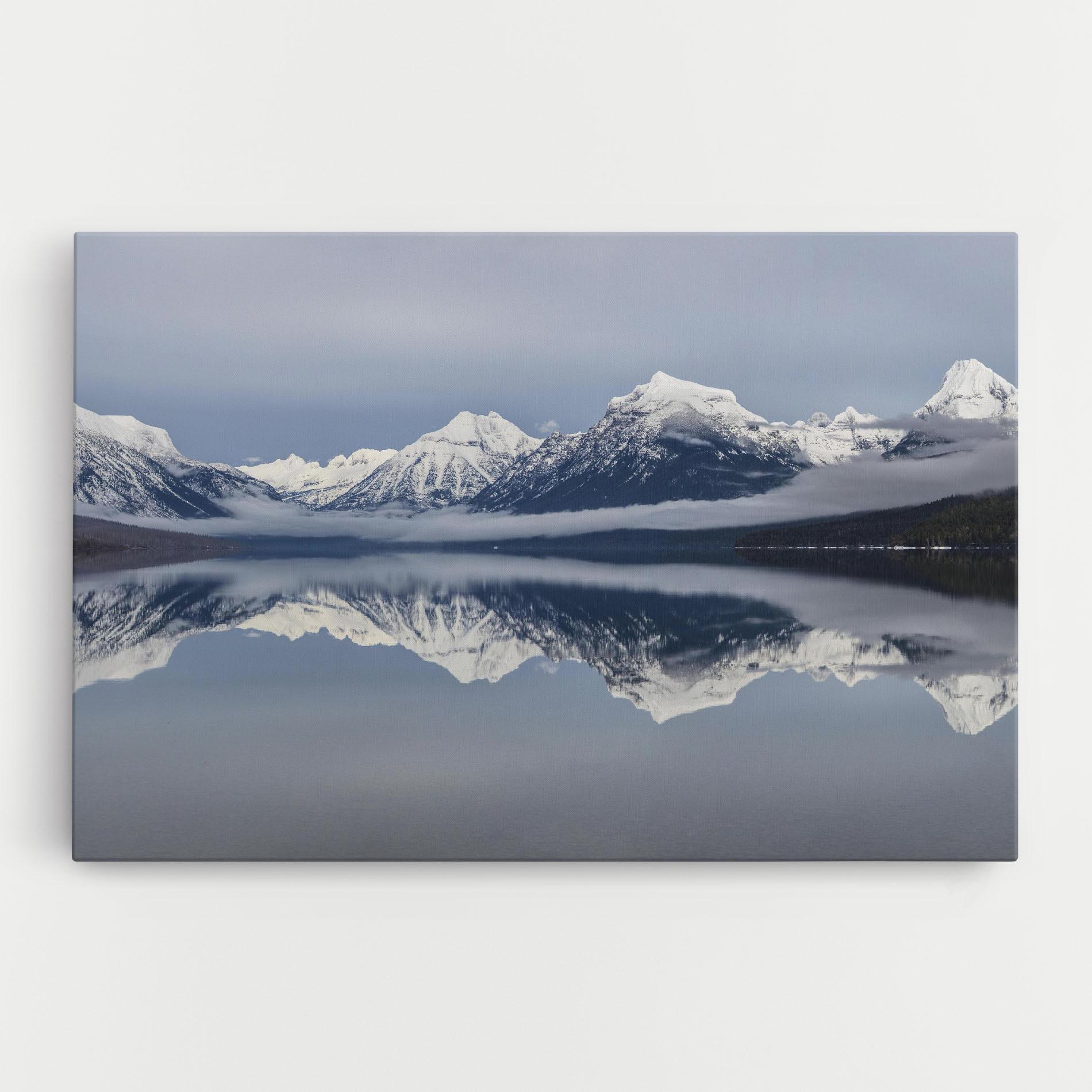 Vászonkép Beautiful Snowy Mountain mockup 0