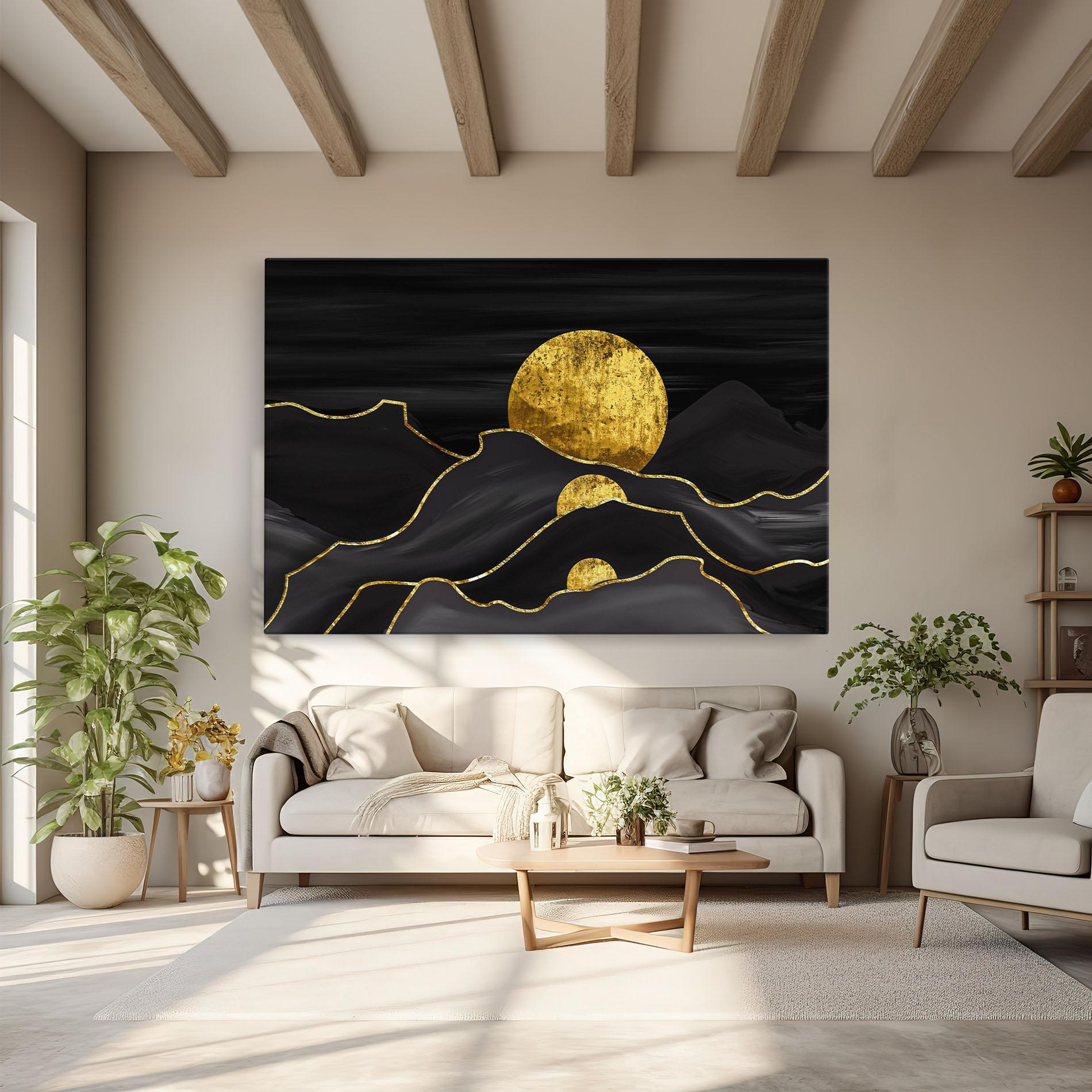 Vászonkép Black Moutains mockup 6