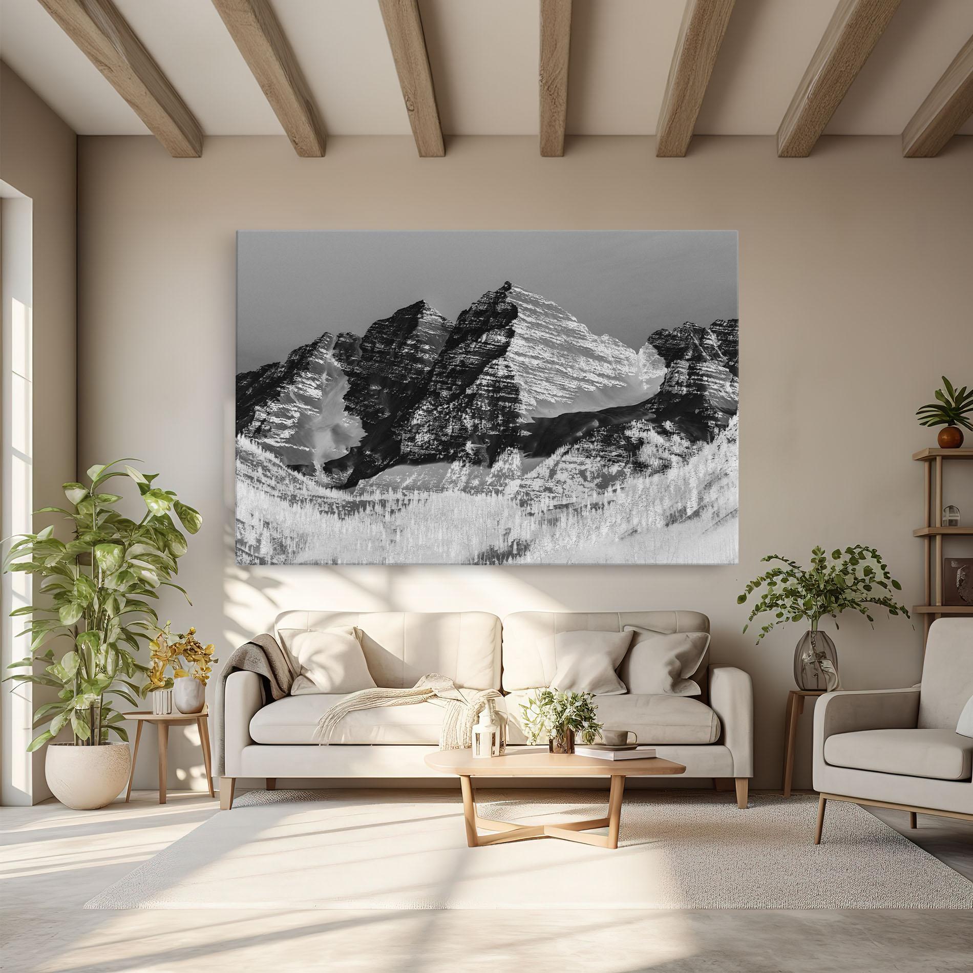 Vászonkép Green Shades Mountain mockup 6