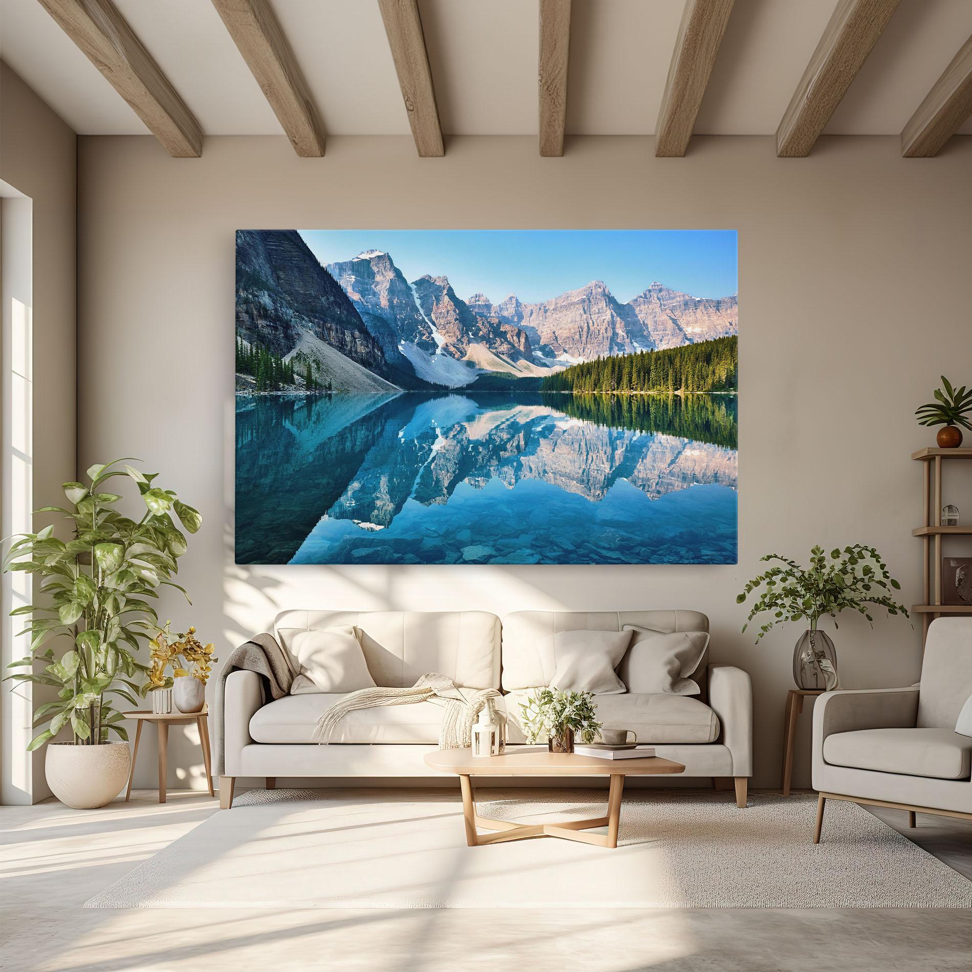 Vászonkép Mountain Crystal Lake mockup 6