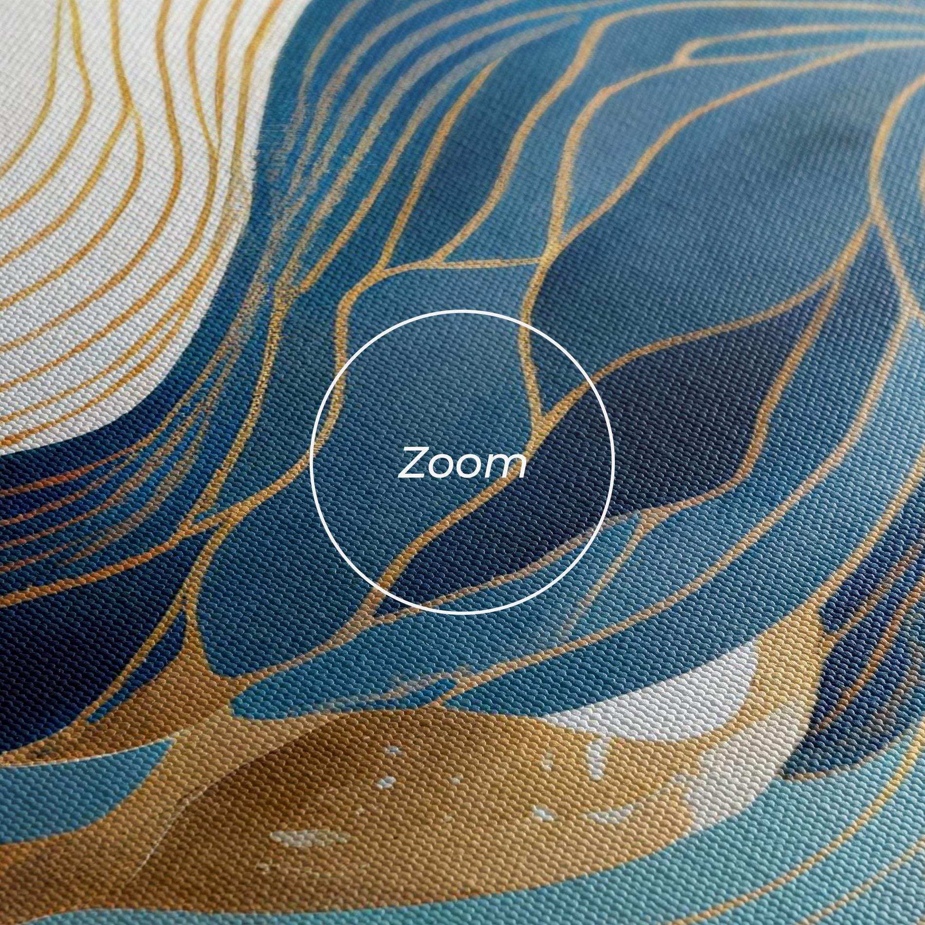 Vászonkép Blue Wave Mountain mockup 3