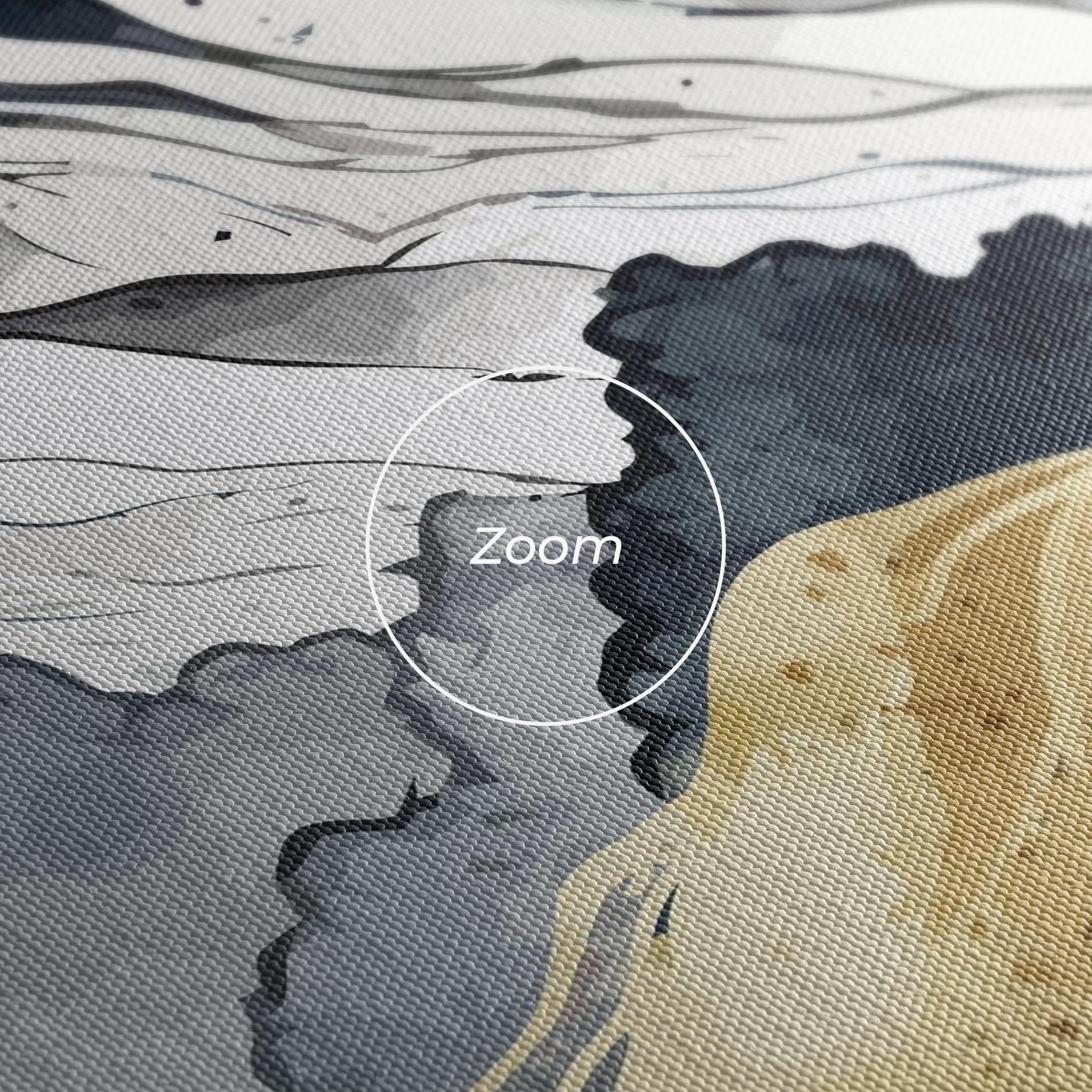 Vászonkép Grey Gold Mountain mockup 3