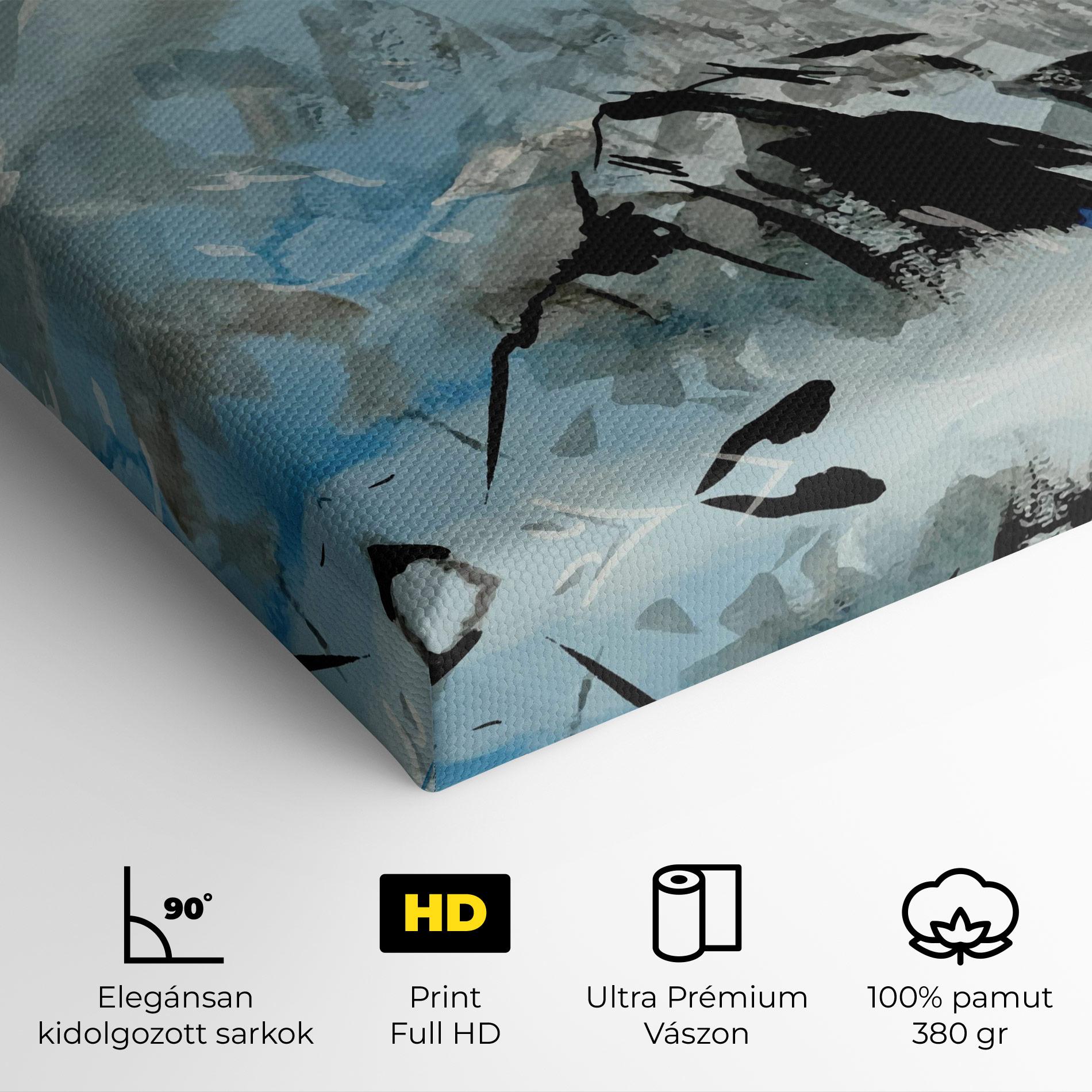 Vászonkép Blue Black Mountain mockup 4