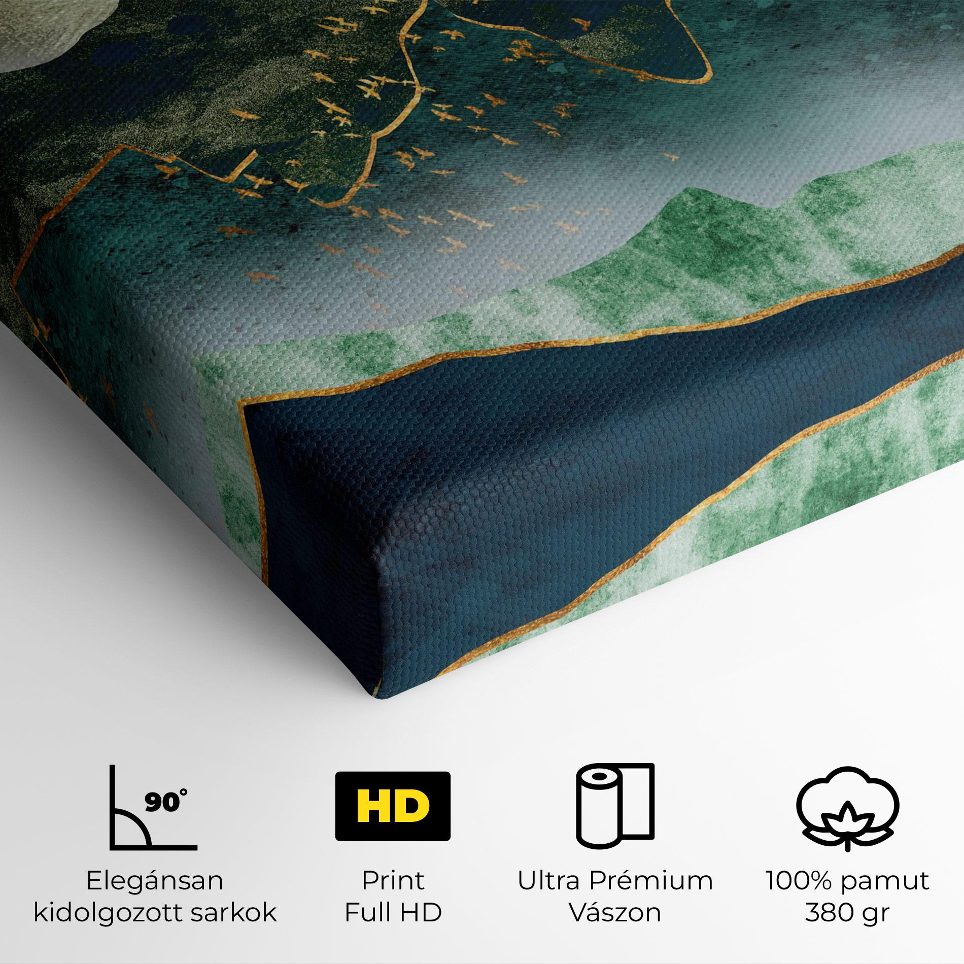 Vászonkép Golden Mountains mockup 4