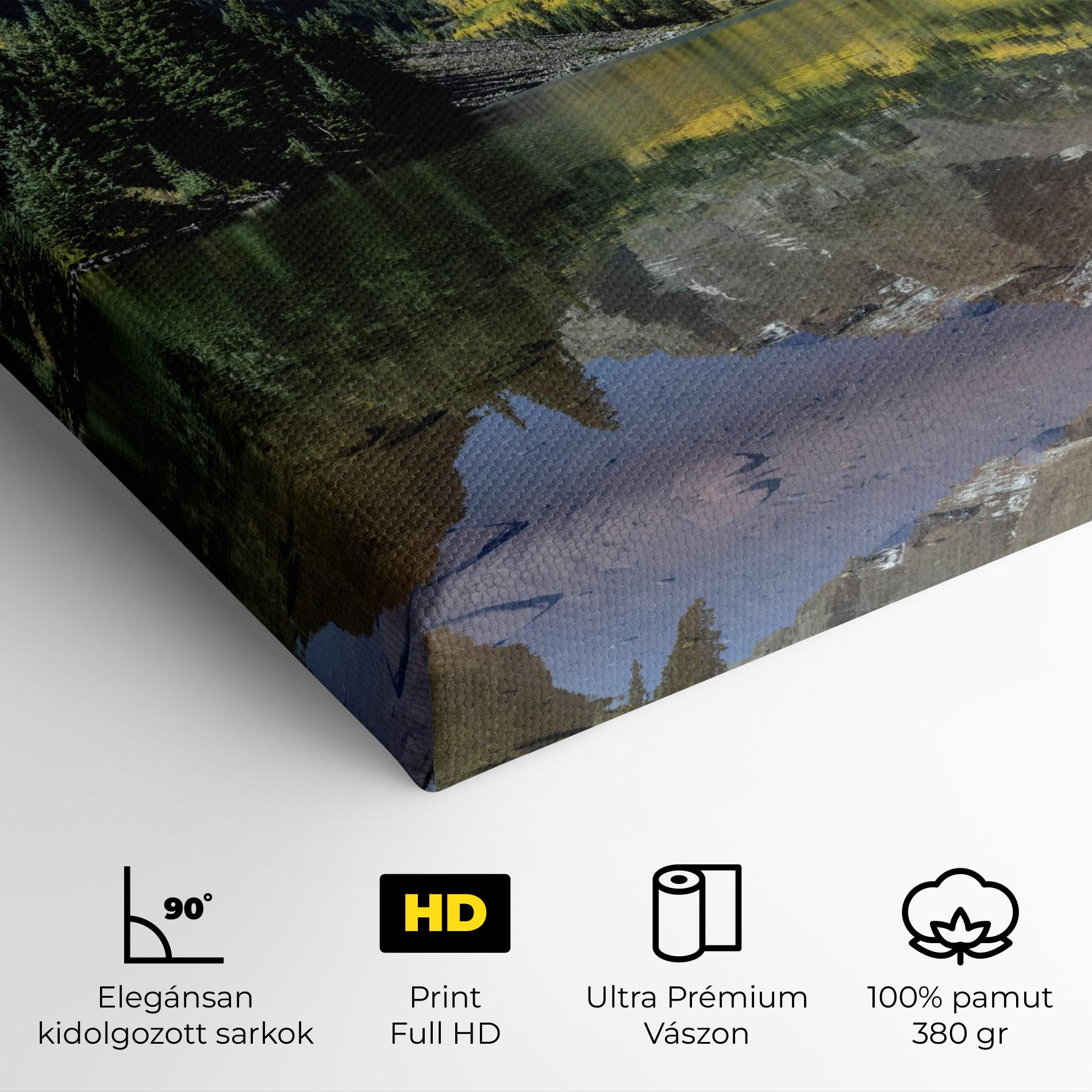 Vászonkép Lake Green Mountain mockup 4