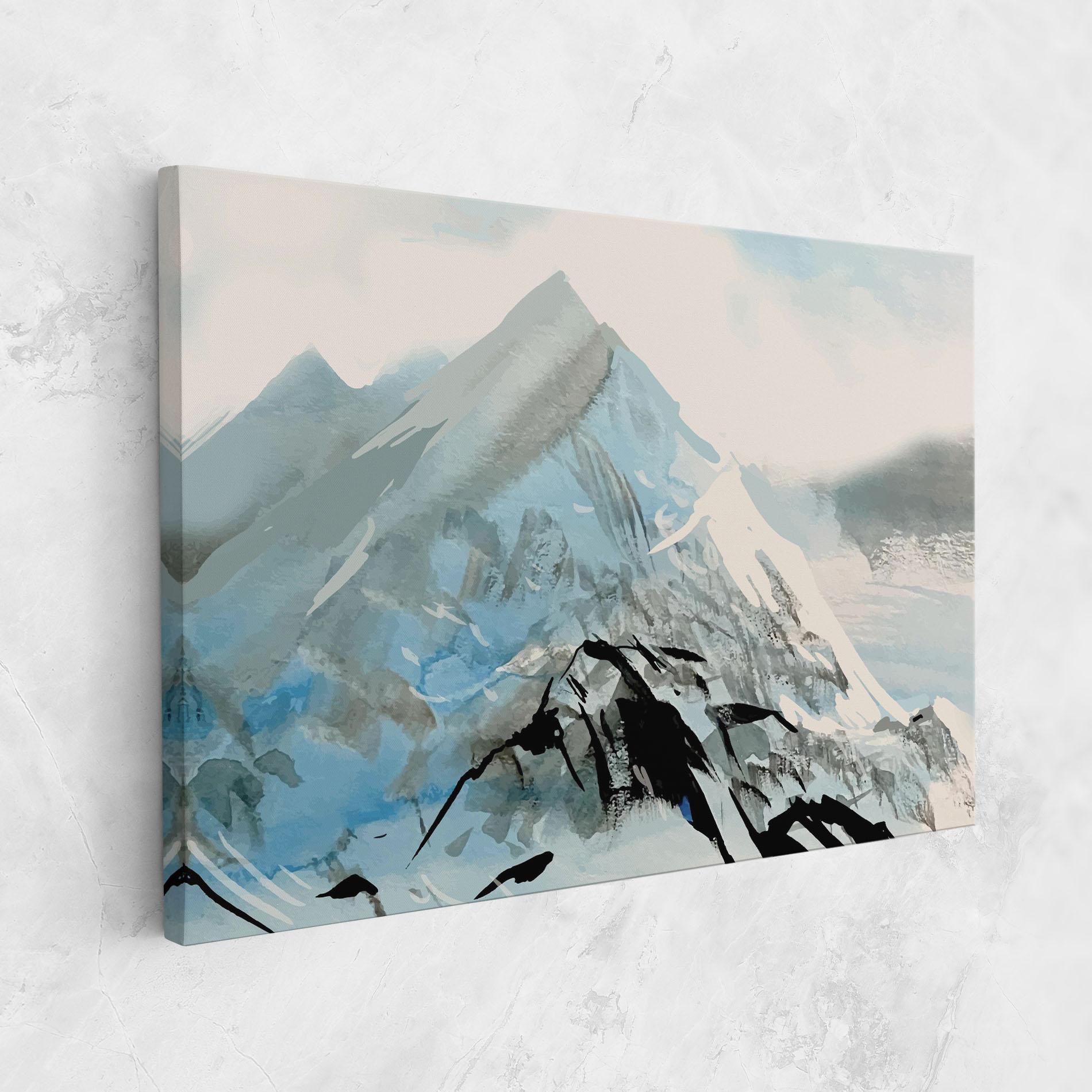 Vászonkép Blue Black Mountain mockup 1