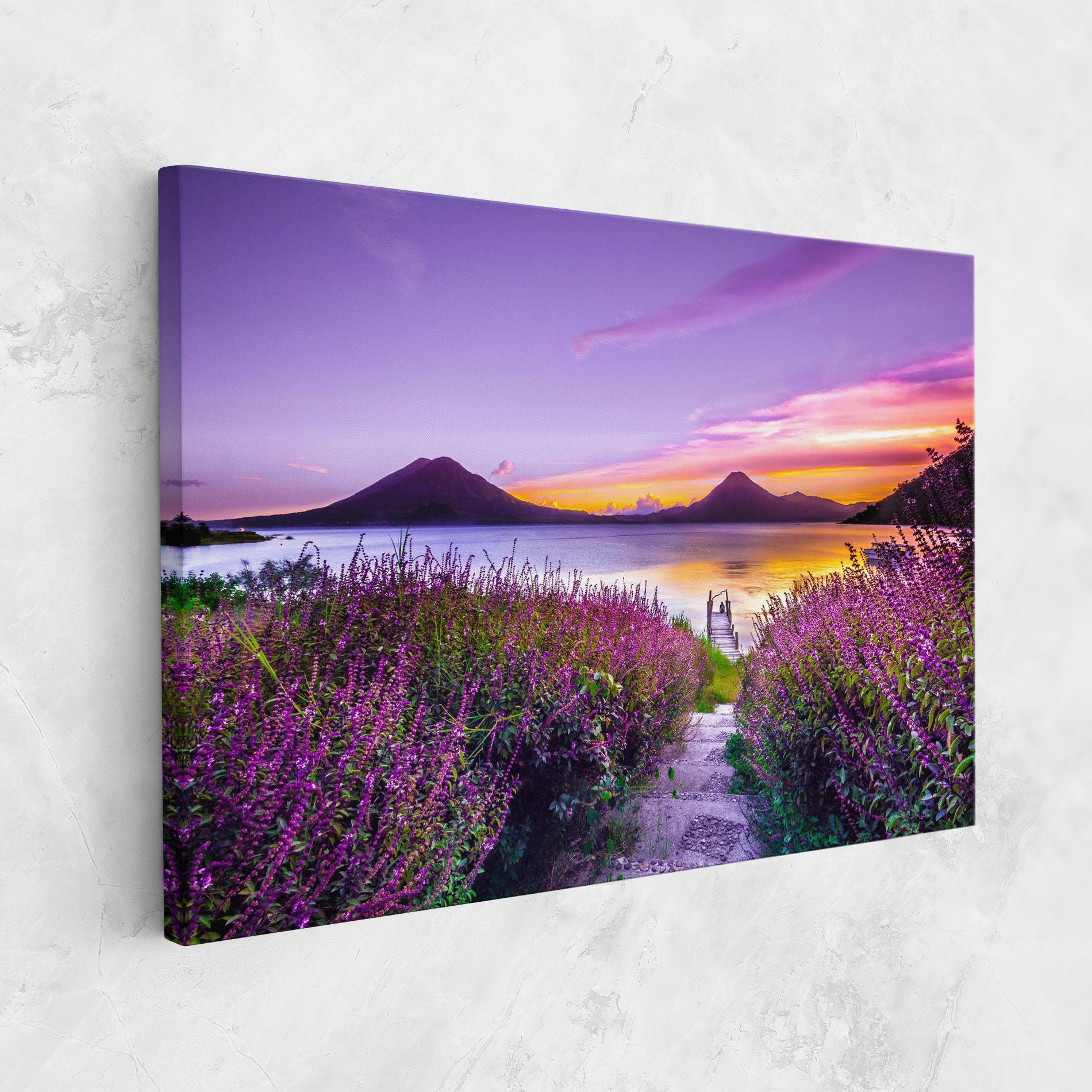 Vászonkép Purple Lake mockup 1